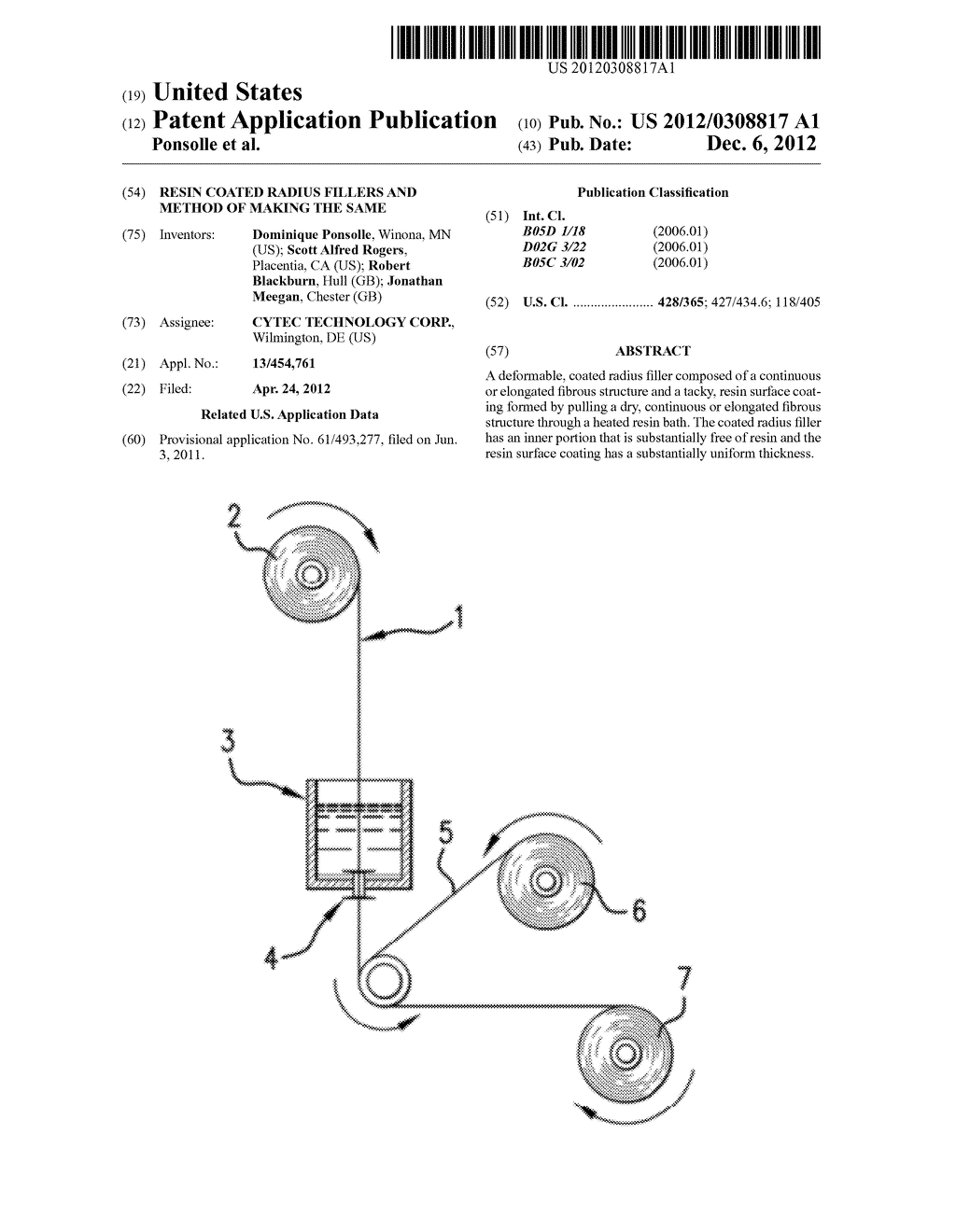 RESIN COATED RADIUS FILLERS AND METHOD OF MAKING THE SAME - diagram, schematic, and image 01