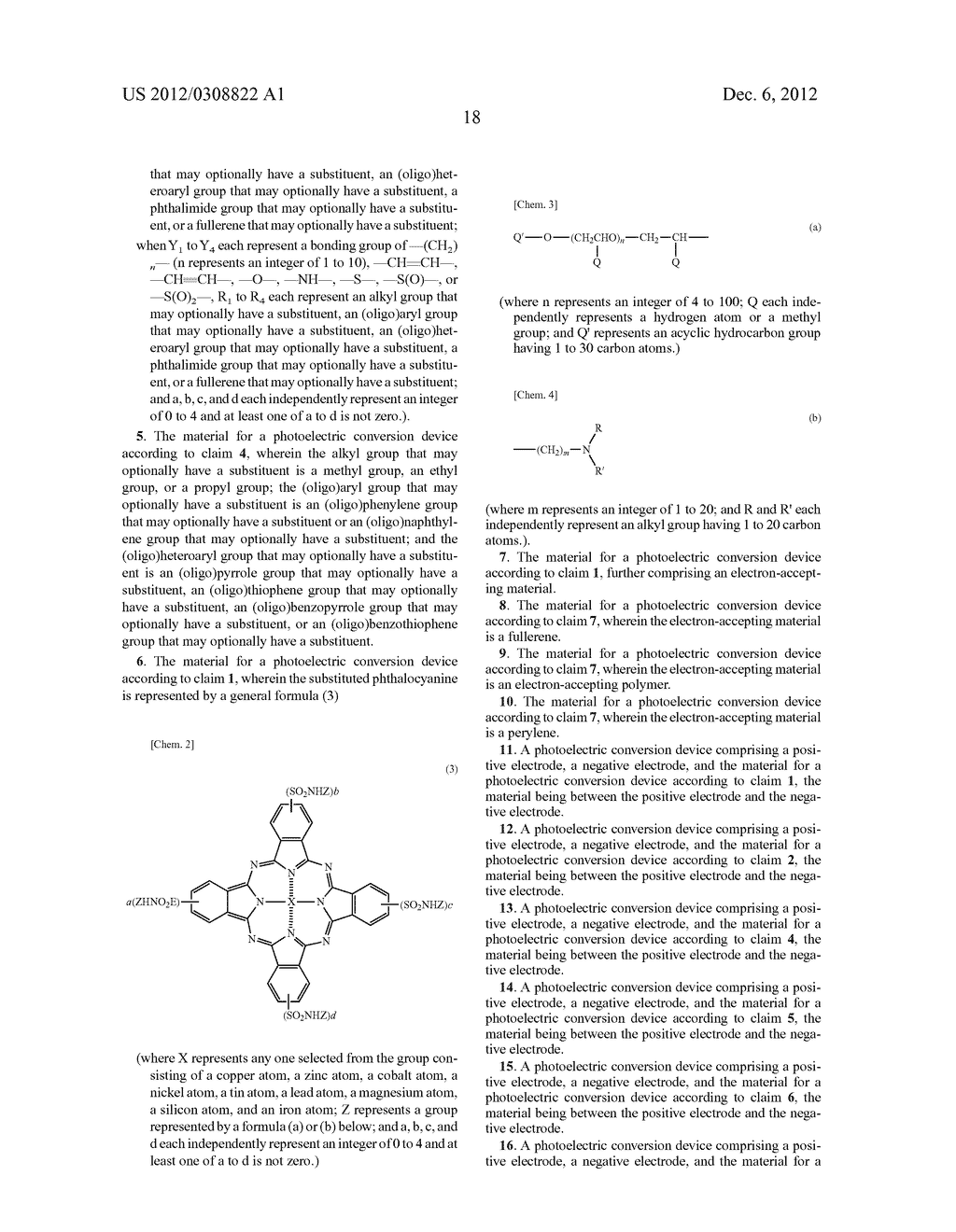 MATERIAL FOR PHOTOELECTRIC CONVERSION DEVICE AND PHOTOELECTRIC CONVERSION     DEVICE - diagram, schematic, and image 21