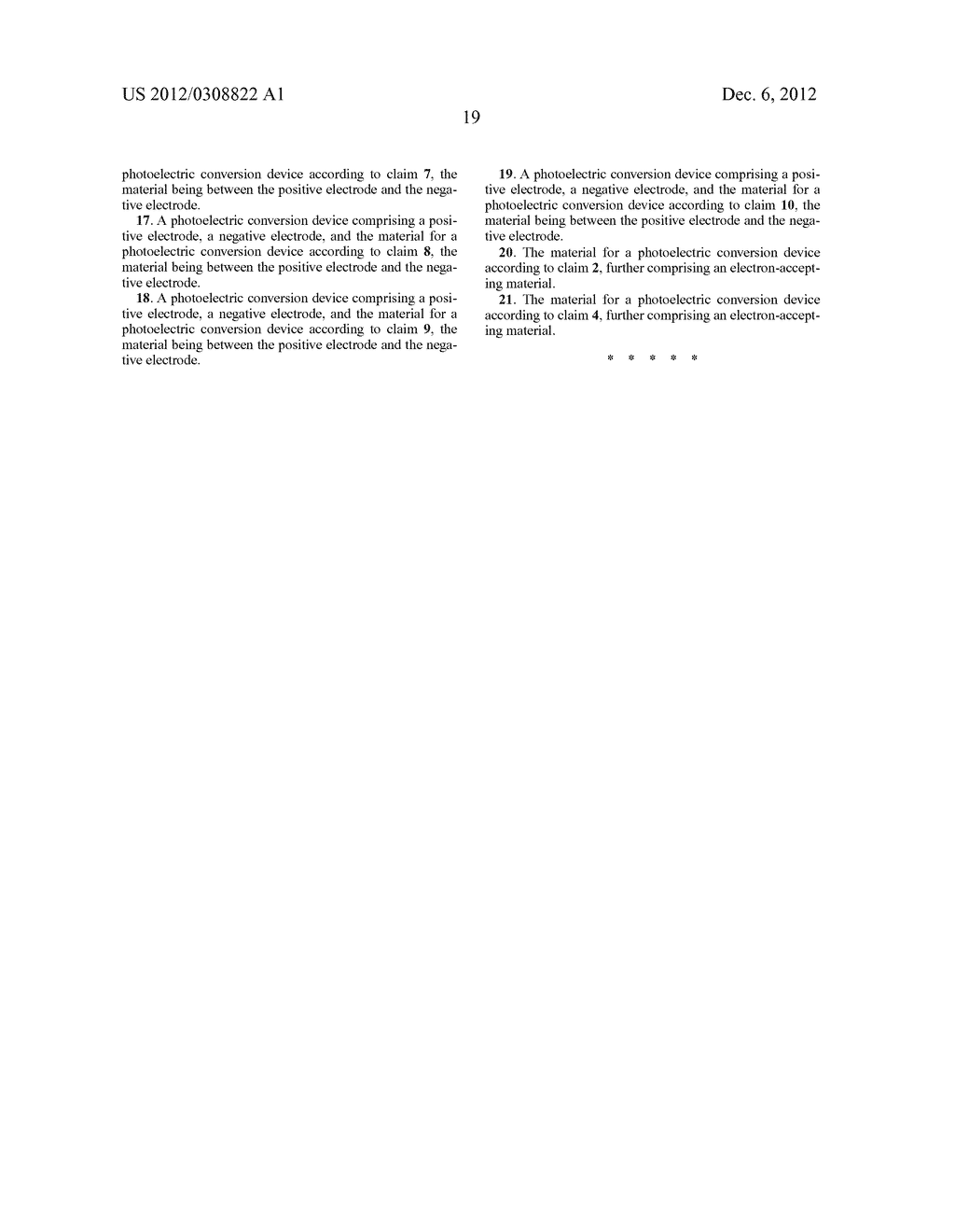 MATERIAL FOR PHOTOELECTRIC CONVERSION DEVICE AND PHOTOELECTRIC CONVERSION     DEVICE - diagram, schematic, and image 22