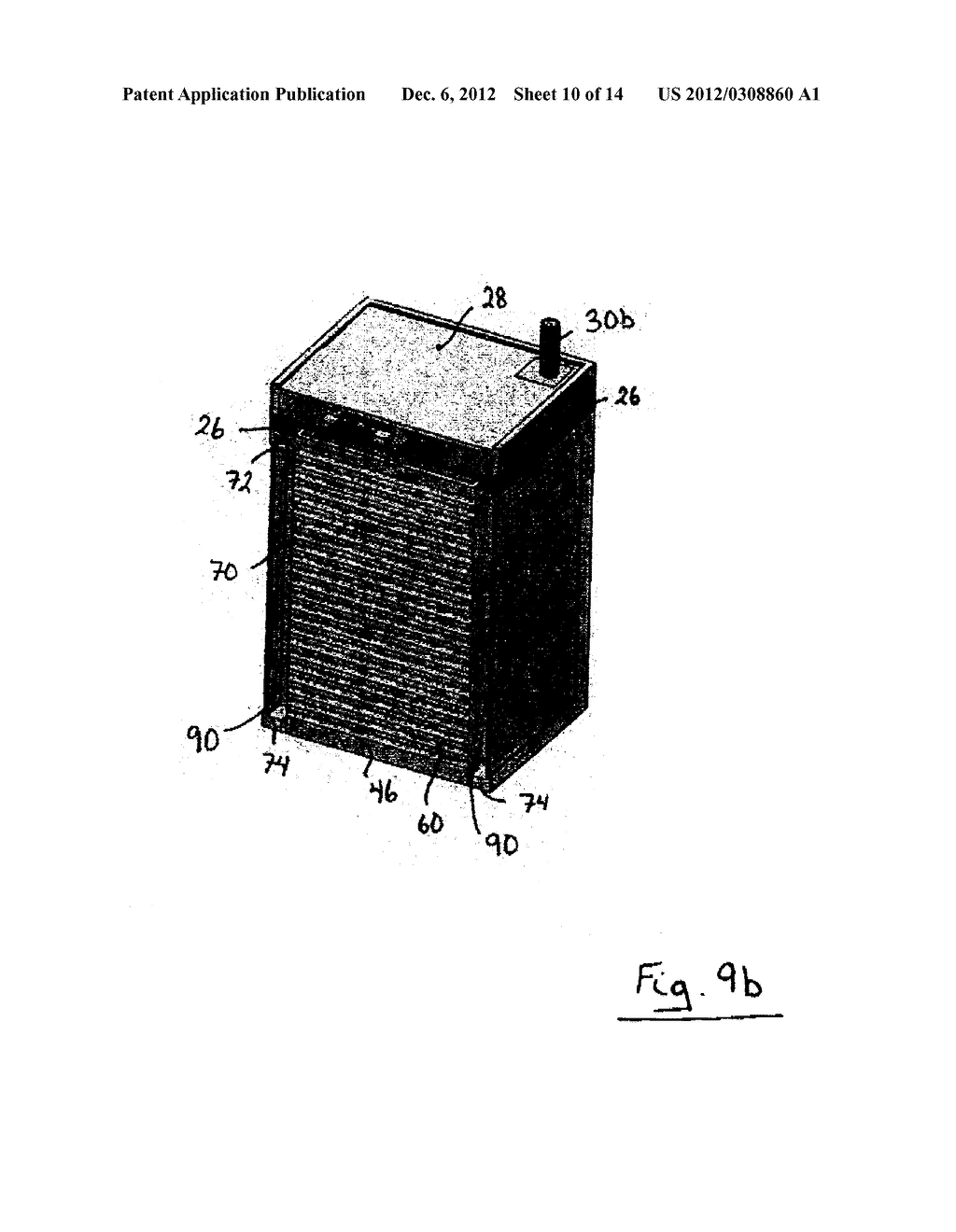 CASING FOR A MULTI-CELL ELECTROCHEMICAL BATTERY AND MULTI-CELL     ELECTROCHEMICAL BATTERY INCORPORATING THE SAME - diagram, schematic, and image 11