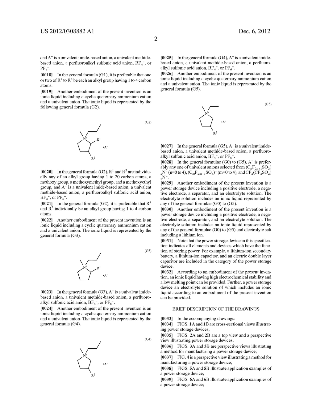 IONIC LIQUID AND POWER STORAGE DEVICE INCLUDING THE SAME - diagram, schematic, and image 20