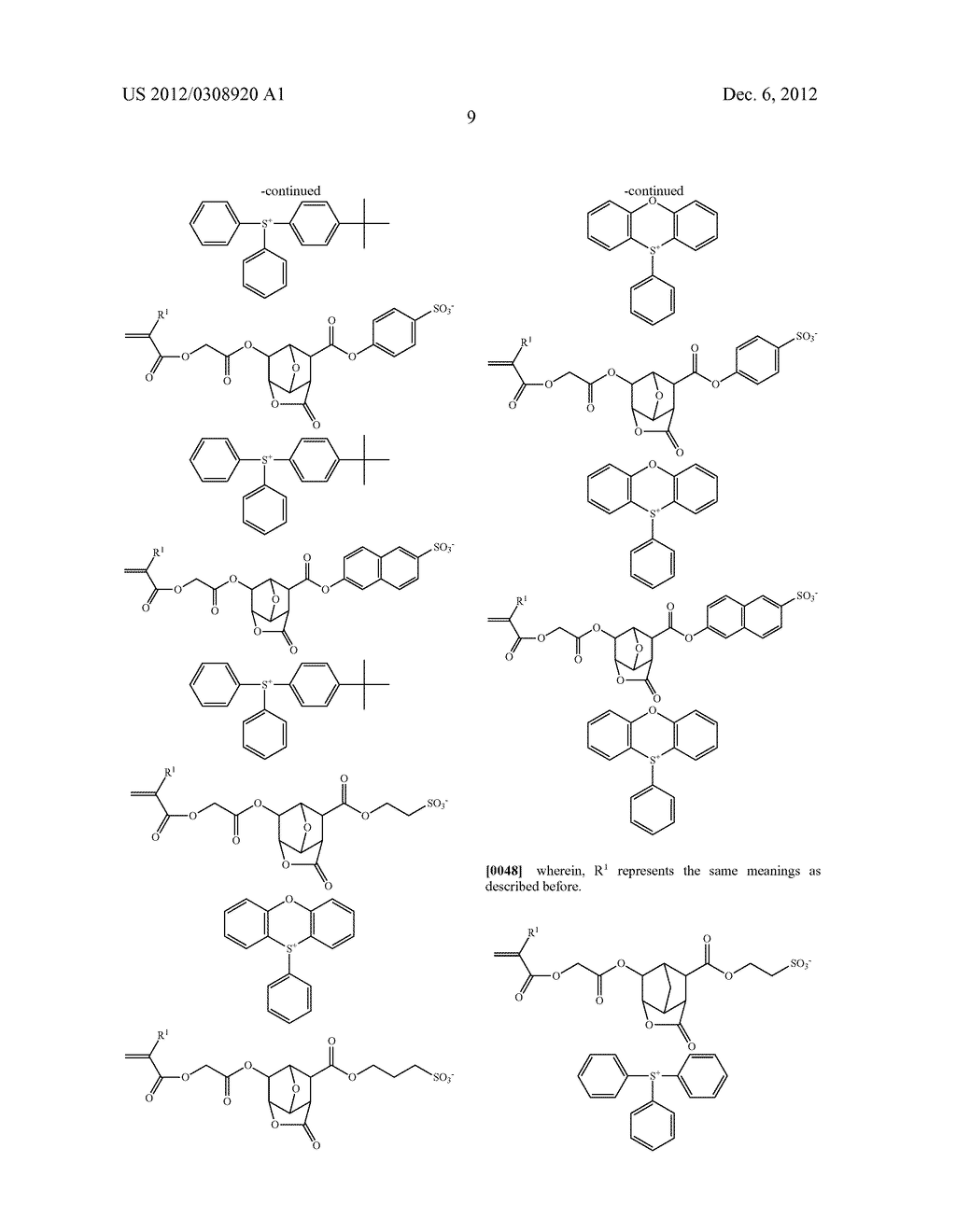 SULFONIUM SALT, POLYMER, CHEMICALLY AMPLIFIED RESIST COMPOSITION USING     SAID POLYMER, AND RESIST PATTERNING PROCESS - diagram, schematic, and image 10