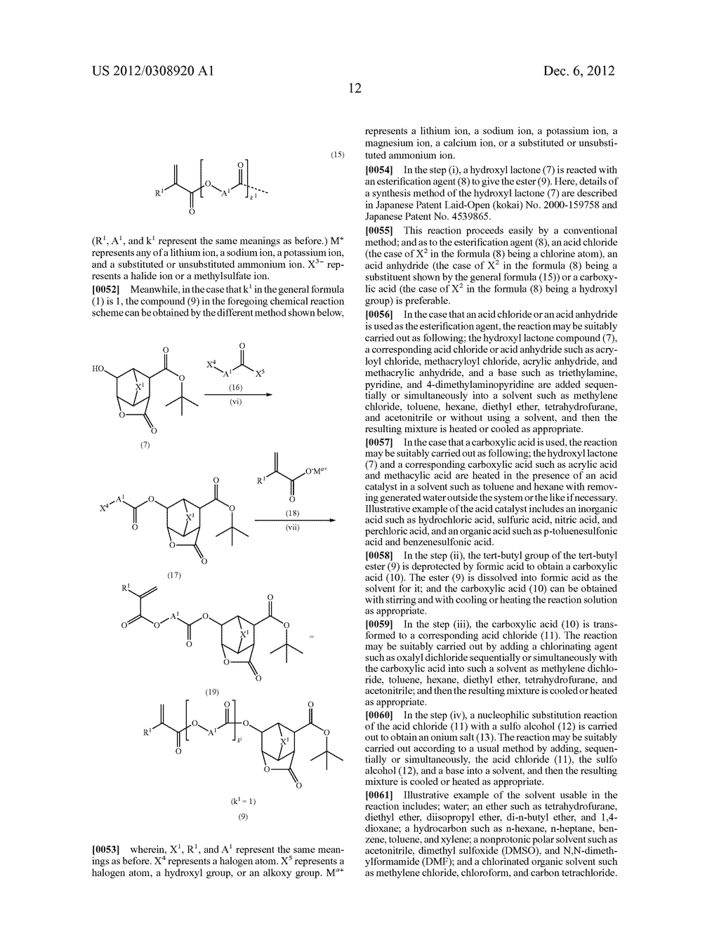 SULFONIUM SALT, POLYMER, CHEMICALLY AMPLIFIED RESIST COMPOSITION USING     SAID POLYMER, AND RESIST PATTERNING PROCESS - diagram, schematic, and image 13