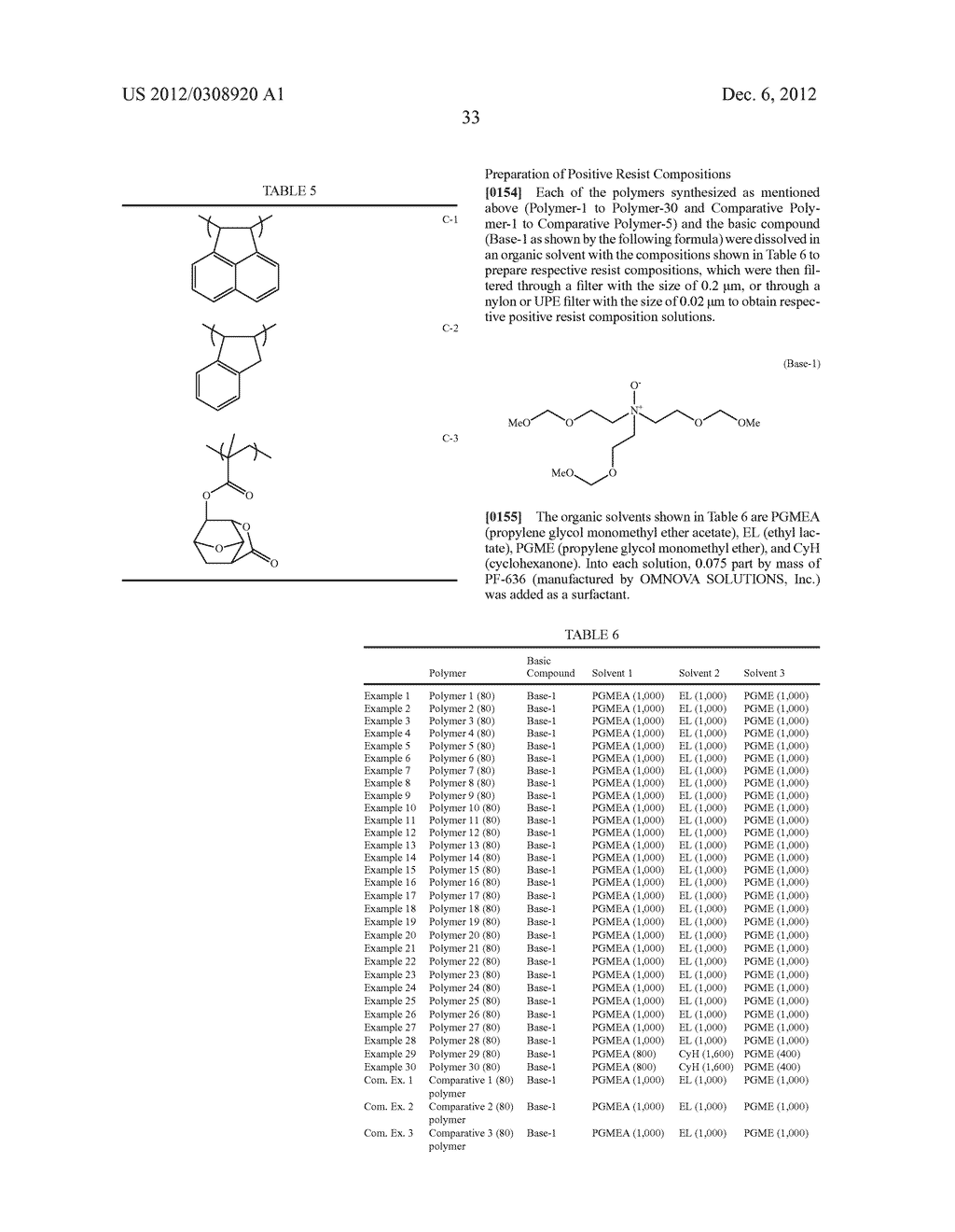 SULFONIUM SALT, POLYMER, CHEMICALLY AMPLIFIED RESIST COMPOSITION USING     SAID POLYMER, AND RESIST PATTERNING PROCESS - diagram, schematic, and image 34