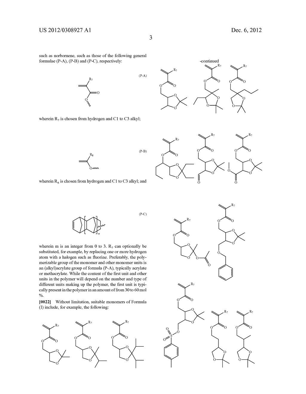 POLYMERS, PHOTORESIST COMPOSITIONS AND METHODS OF FORMING PHOTOLITHOGRAHIC     PATTERNS - diagram, schematic, and image 07