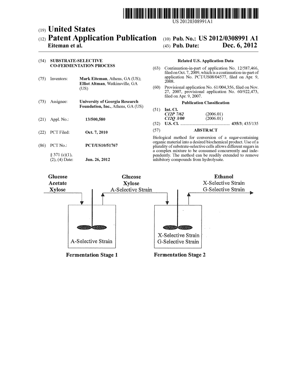 SUBSTRATE-SELECTIVE CO-FERMENTATION PROCESS - diagram, schematic, and image 01