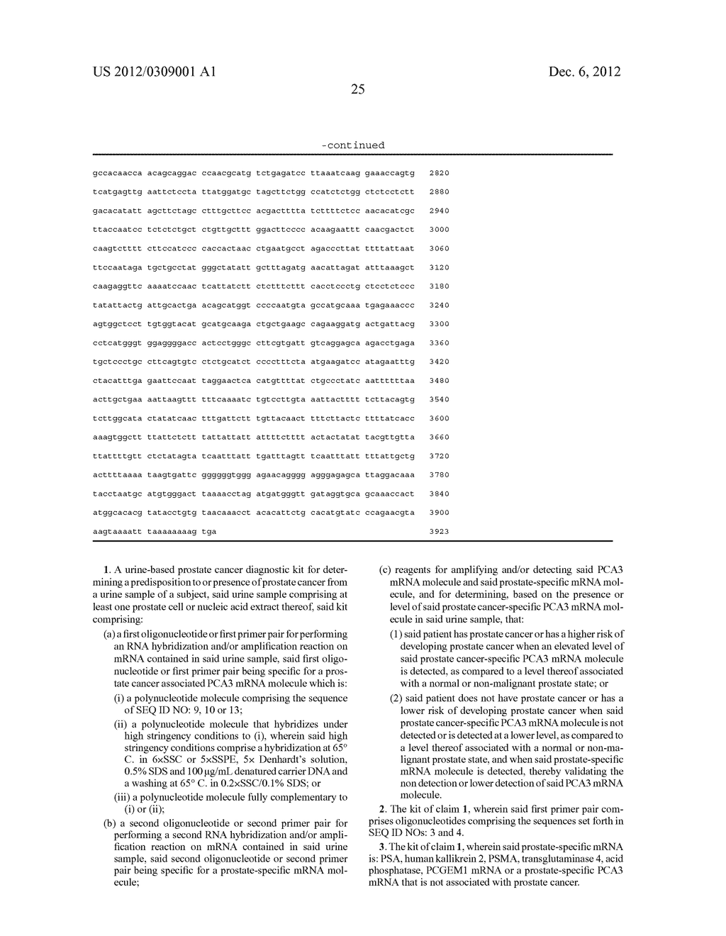 METHOD TO DETECT PROSTATE CANCER IN A SAMPLE - diagram, schematic, and image 30