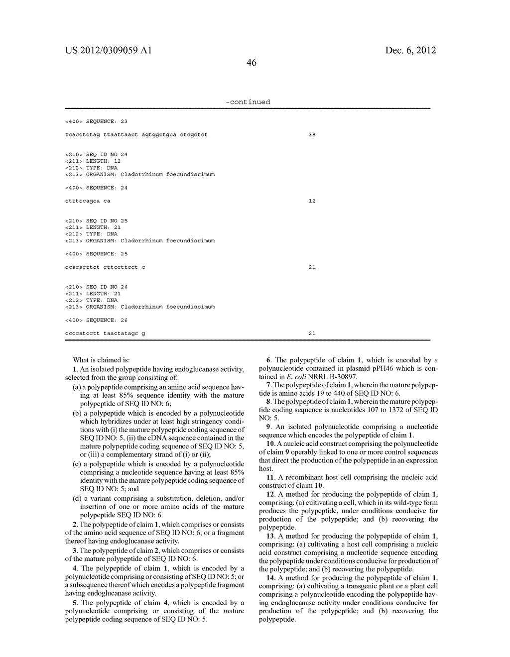 Polypeptides Having Endoglucanase Activity And Polynucleotides Encoding     Same - diagram, schematic, and image 66