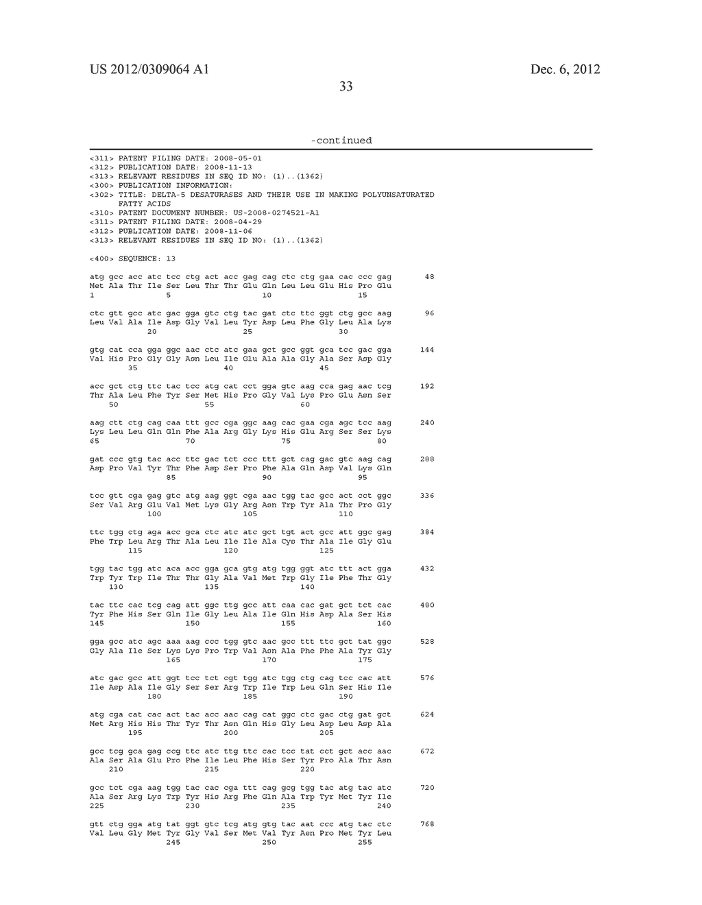 MUTANT DELTA-5 DESATURASES MUTATED IN THE HEME-BINDING MOTIF (HPGG) AND     THEIR USE IN MAKING POLYUNSATURATED FATTY ACIDS - diagram, schematic, and image 37