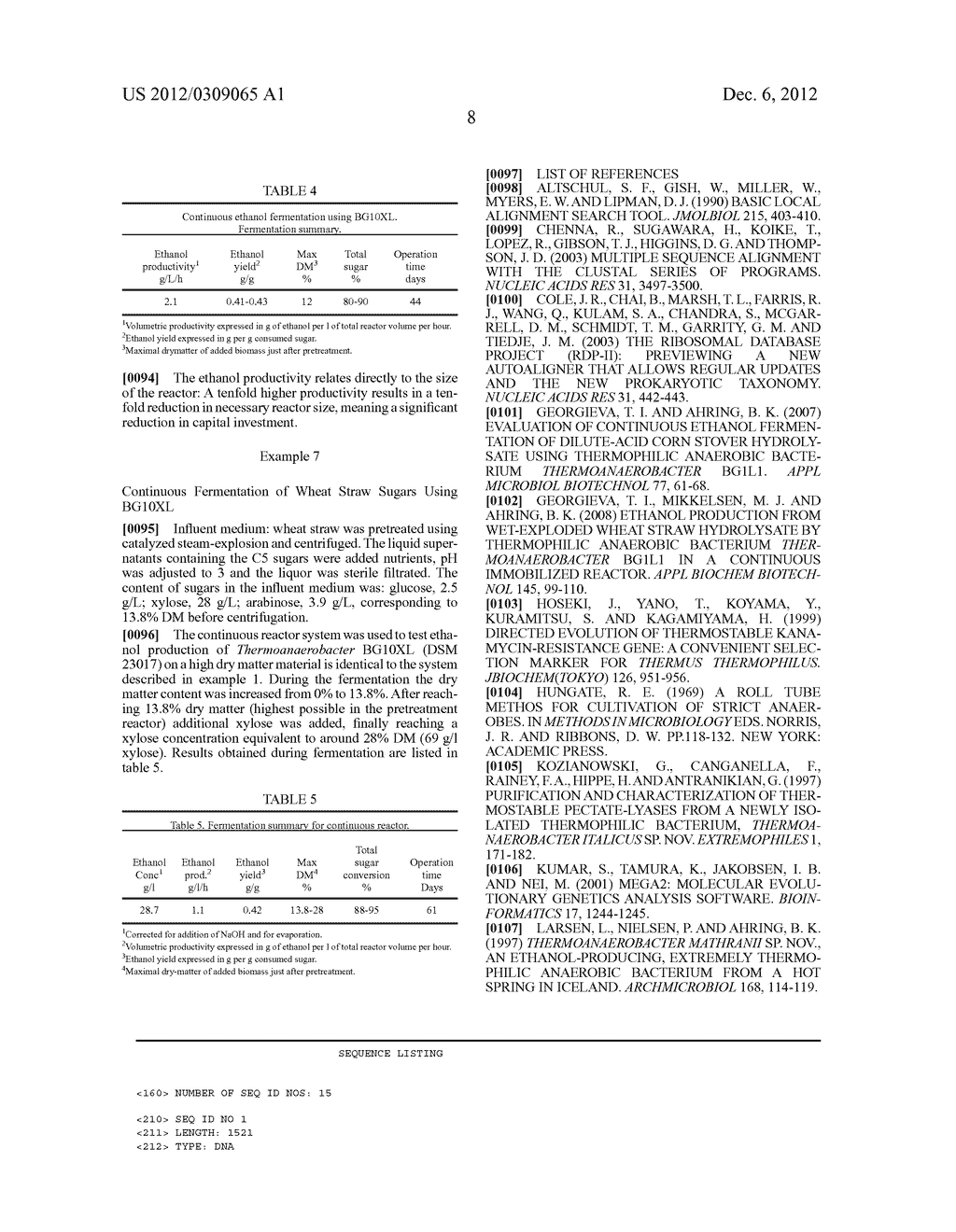 THERMOPHILIC THERMOANAEROBACTER ITALICUS SUBSP. MARATO HAVING HIGH ALCOHOL     PRODUCTIVITY - diagram, schematic, and image 17