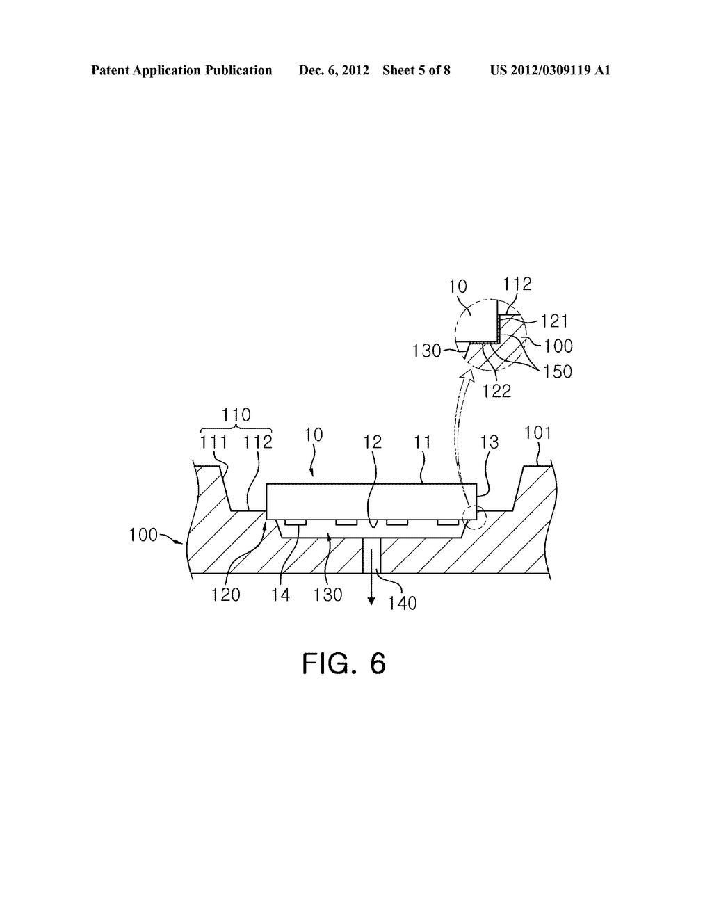 VACUUM TRAY AND METHOD OF MANUFACTURING LIGHT EMITTING DEVICE USING THE     SAME - diagram, schematic, and image 06