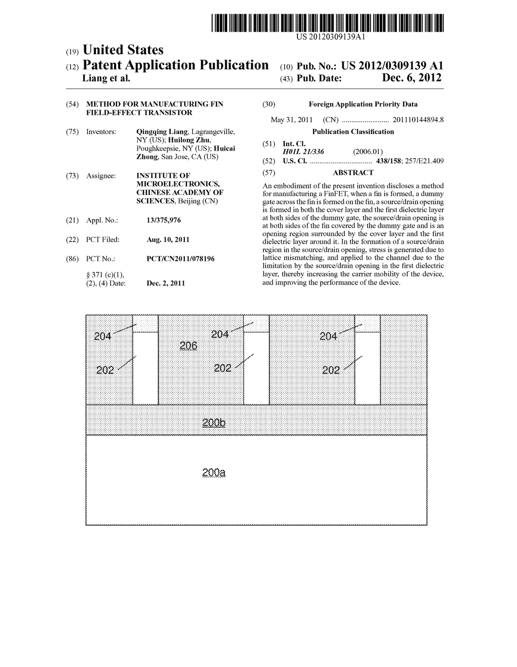 METHOD FOR MANUFACTURING FIN FIELD-EFFECT TRANSISTOR - diagram, schematic, and image 01