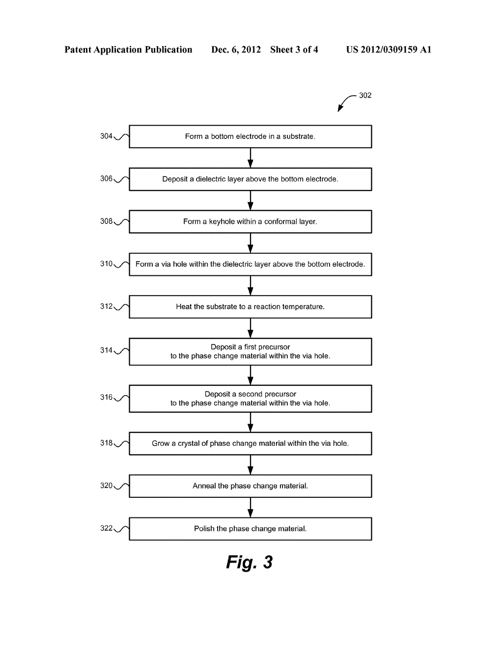 METHOD TO SELECTIVELY GROW PHASE CHANGE MATERIAL INSIDE A VIA HOLE - diagram, schematic, and image 04