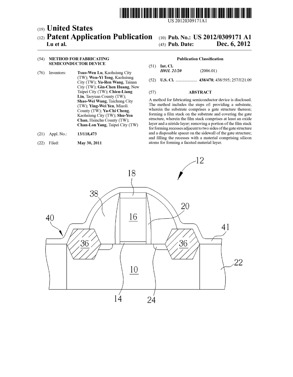 METHOD FOR FABRICATING SEMICONDUCTOR DEVICE - diagram, schematic, and image 01