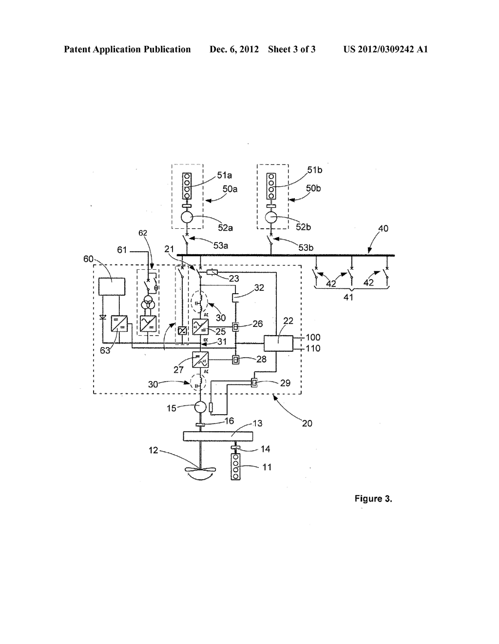 HYBRID PROPULSION SYSTEM FOR A VESSEL - diagram, schematic, and image 04