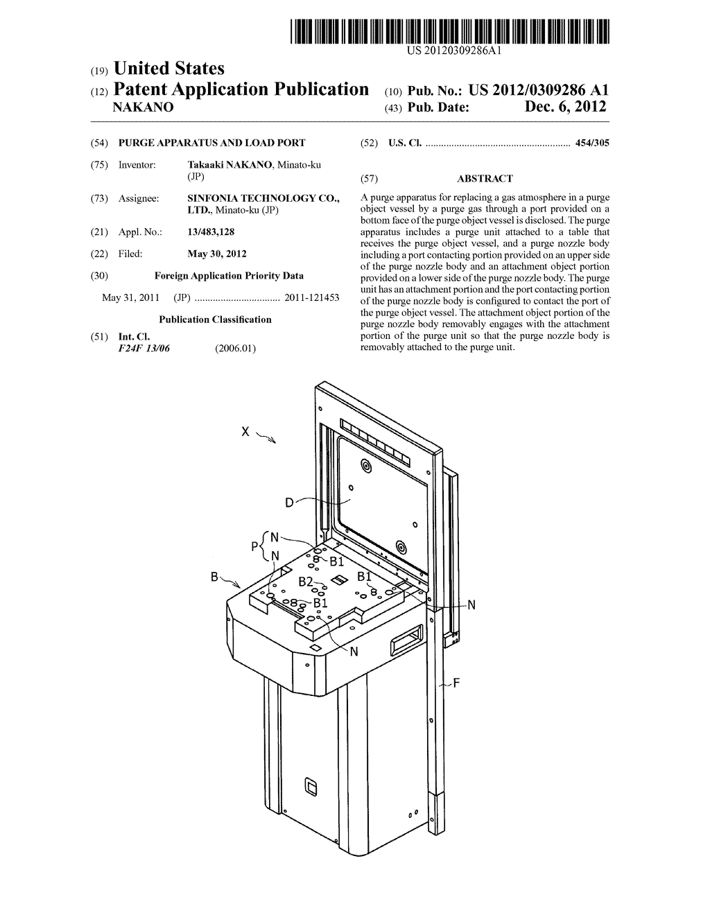 PURGE APPARATUS AND LOAD PORT - diagram, schematic, and image 01