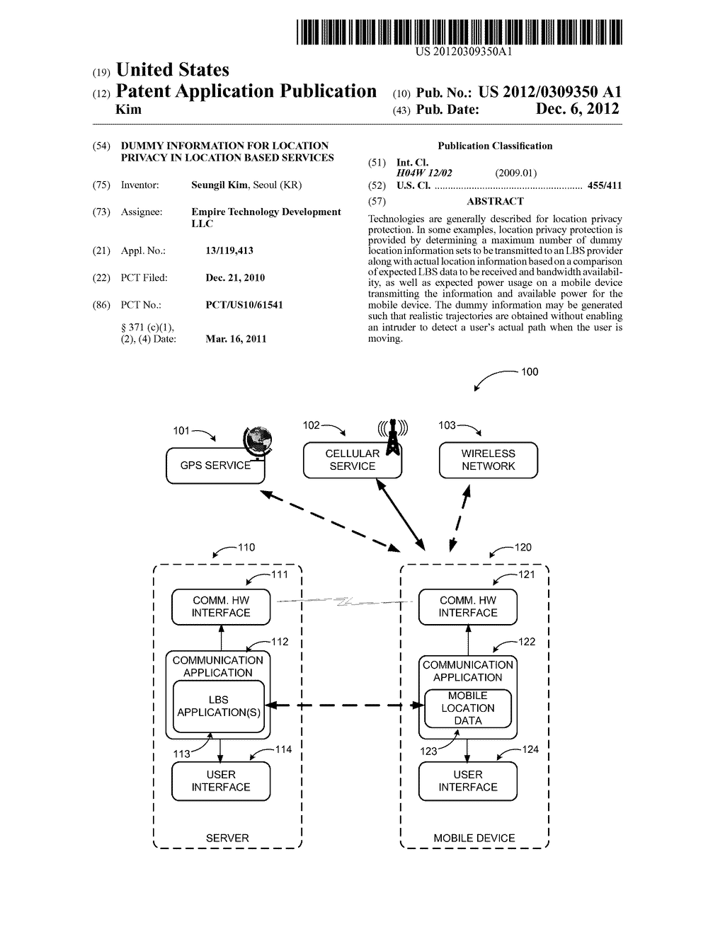 DUMMY INFORMATION FOR LOCATION PRIVACY IN LOCATION BASED SERVICES - diagram, schematic, and image 01