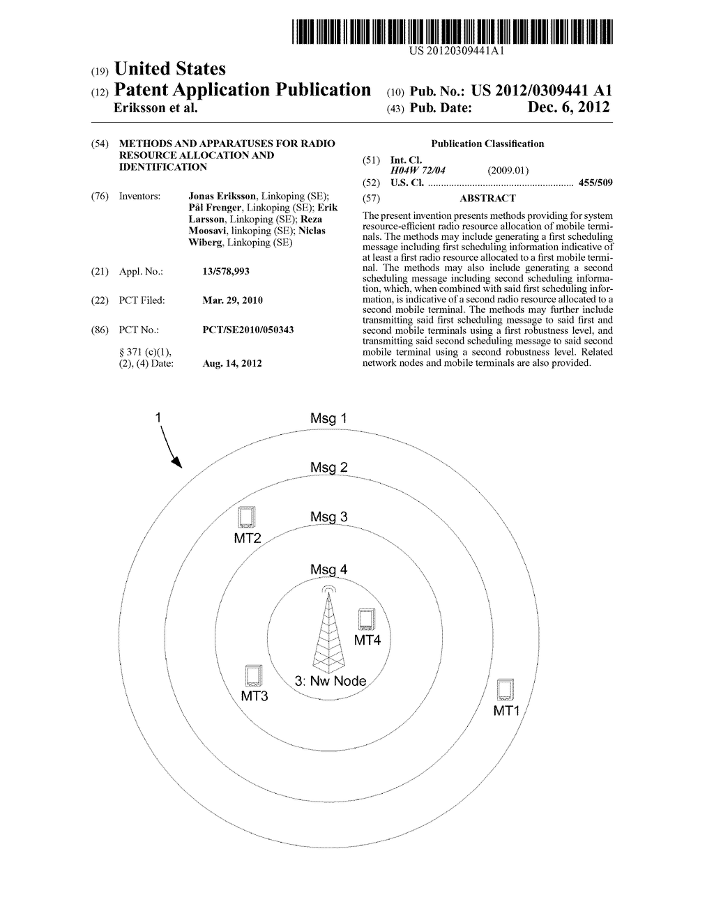 METHODS AND APPARATUSES FOR RADIO RESOURCE ALLOCATION AND IDENTIFICATION - diagram, schematic, and image 01