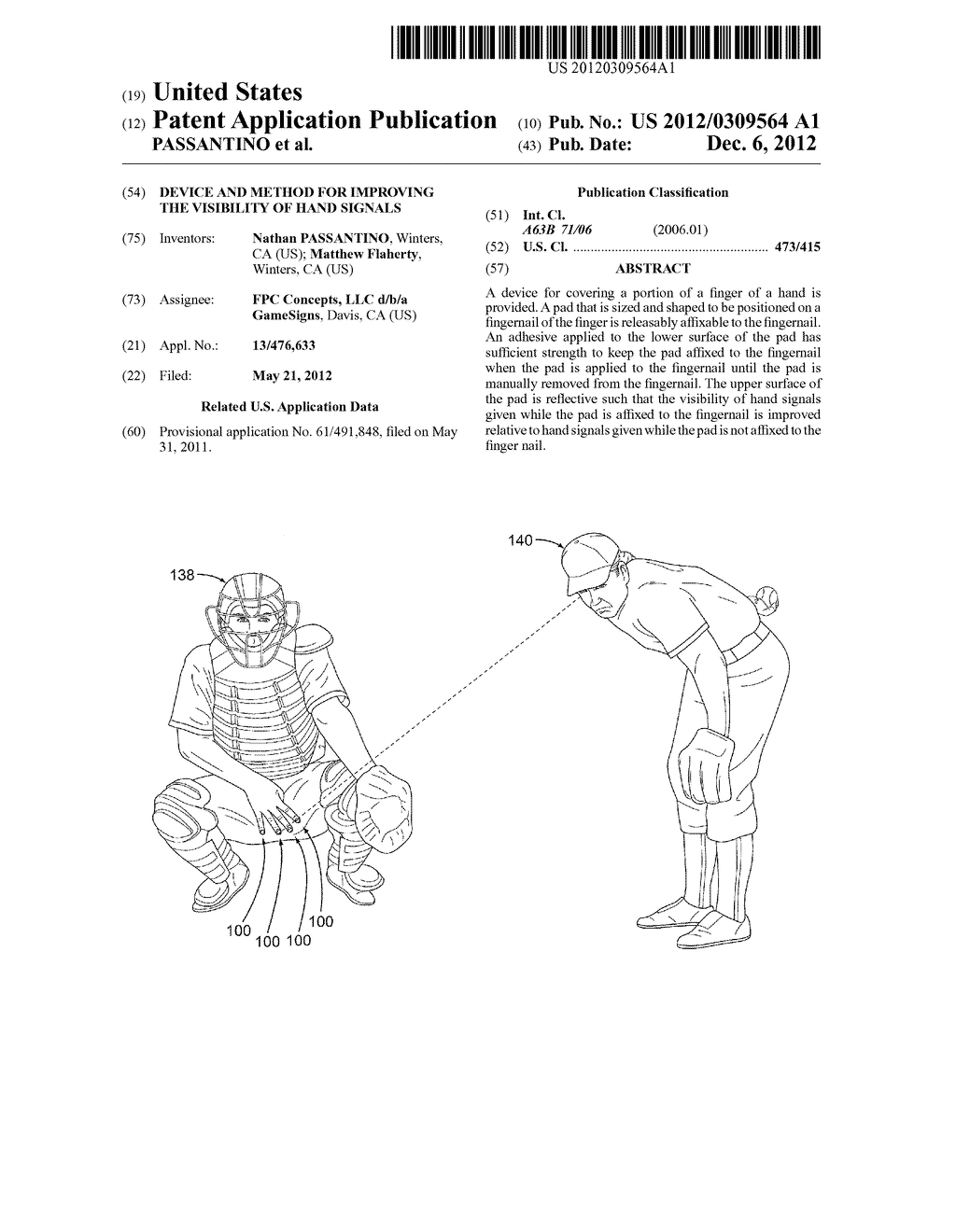 DEVICE AND METHOD FOR IMPROVING THE VISIBILITY OF HAND SIGNALS - diagram, schematic, and image 01