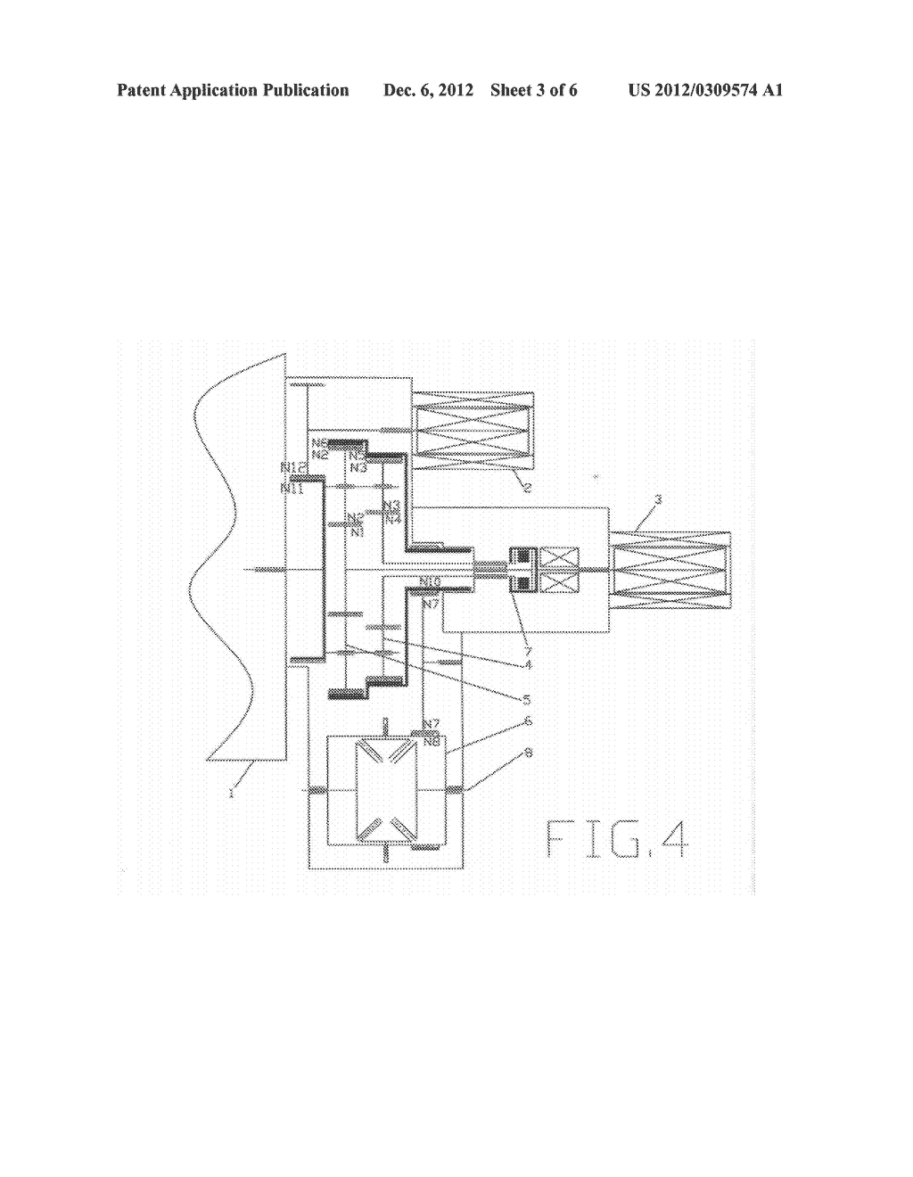 High efficiency hybrid vehicle with two planetary gear mechanisms for     power derivation - diagram, schematic, and image 04