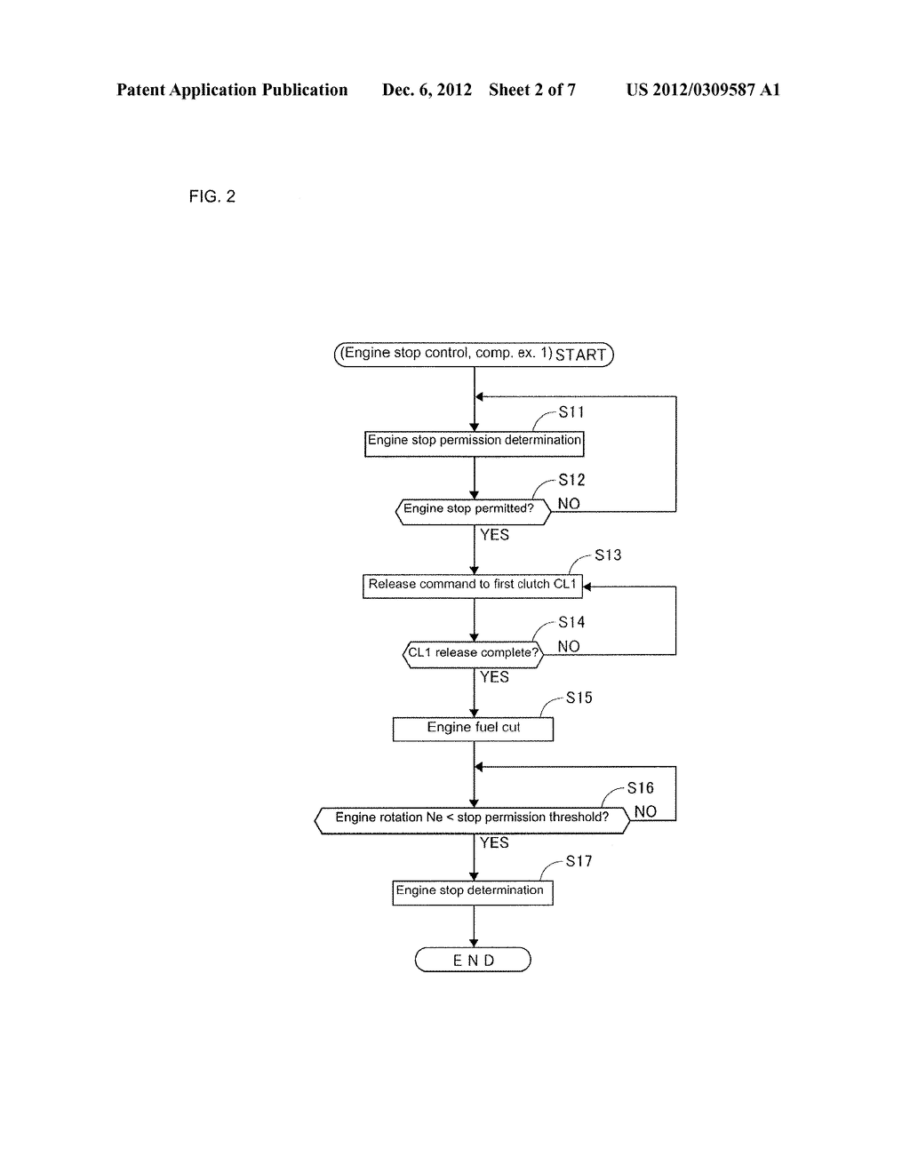 ENGINE STOP CONTROL SYSTEM FOR HYBRID ELECTRIC VEHICLE - diagram, schematic, and image 03