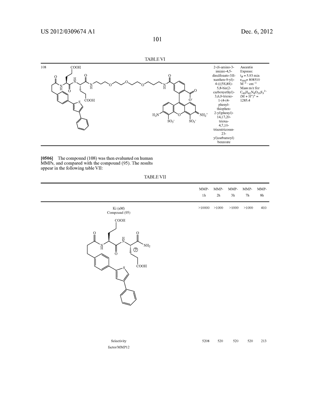 PSEUDODIPEPTIDES AS MMP INHIBITORS - diagram, schematic, and image 101