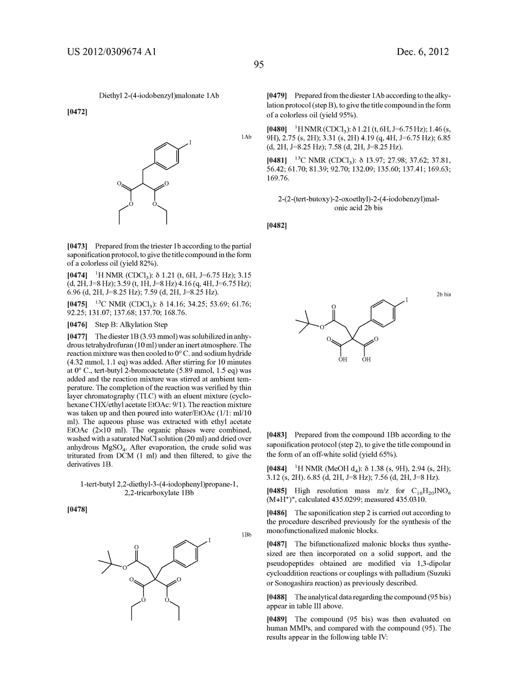 PSEUDODIPEPTIDES AS MMP INHIBITORS - diagram, schematic, and image 95