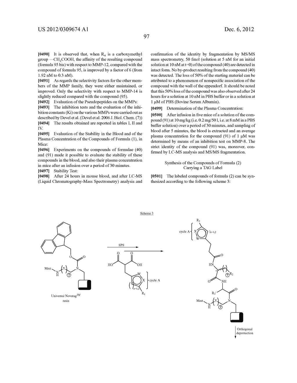 PSEUDODIPEPTIDES AS MMP INHIBITORS - diagram, schematic, and image 97