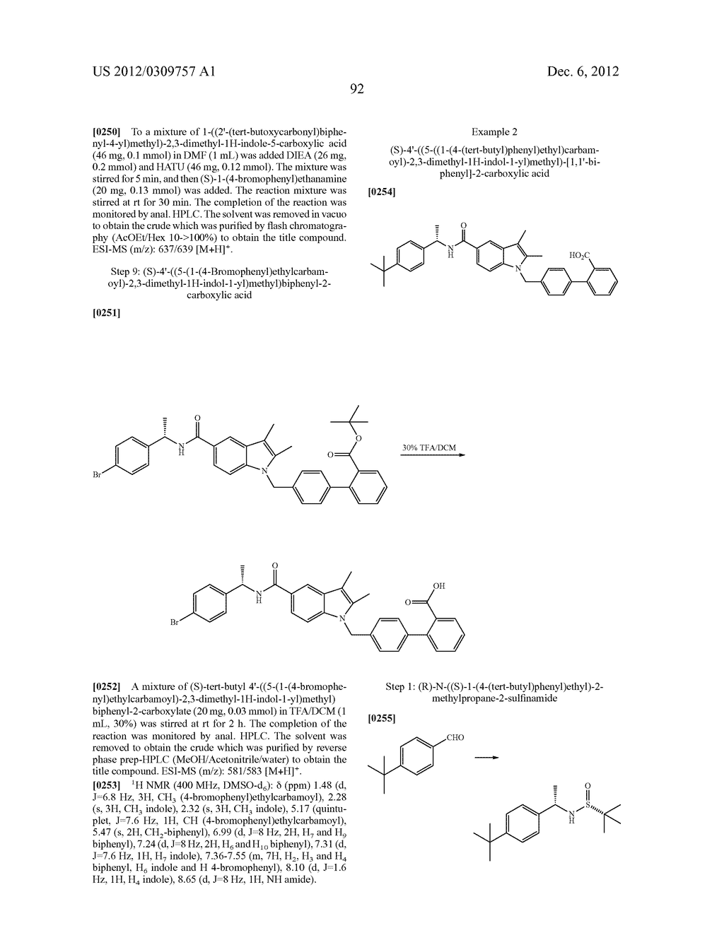 N-BIPHENYLMETHYLINDOLE MODULATORS OF PPARG - diagram, schematic, and image 107