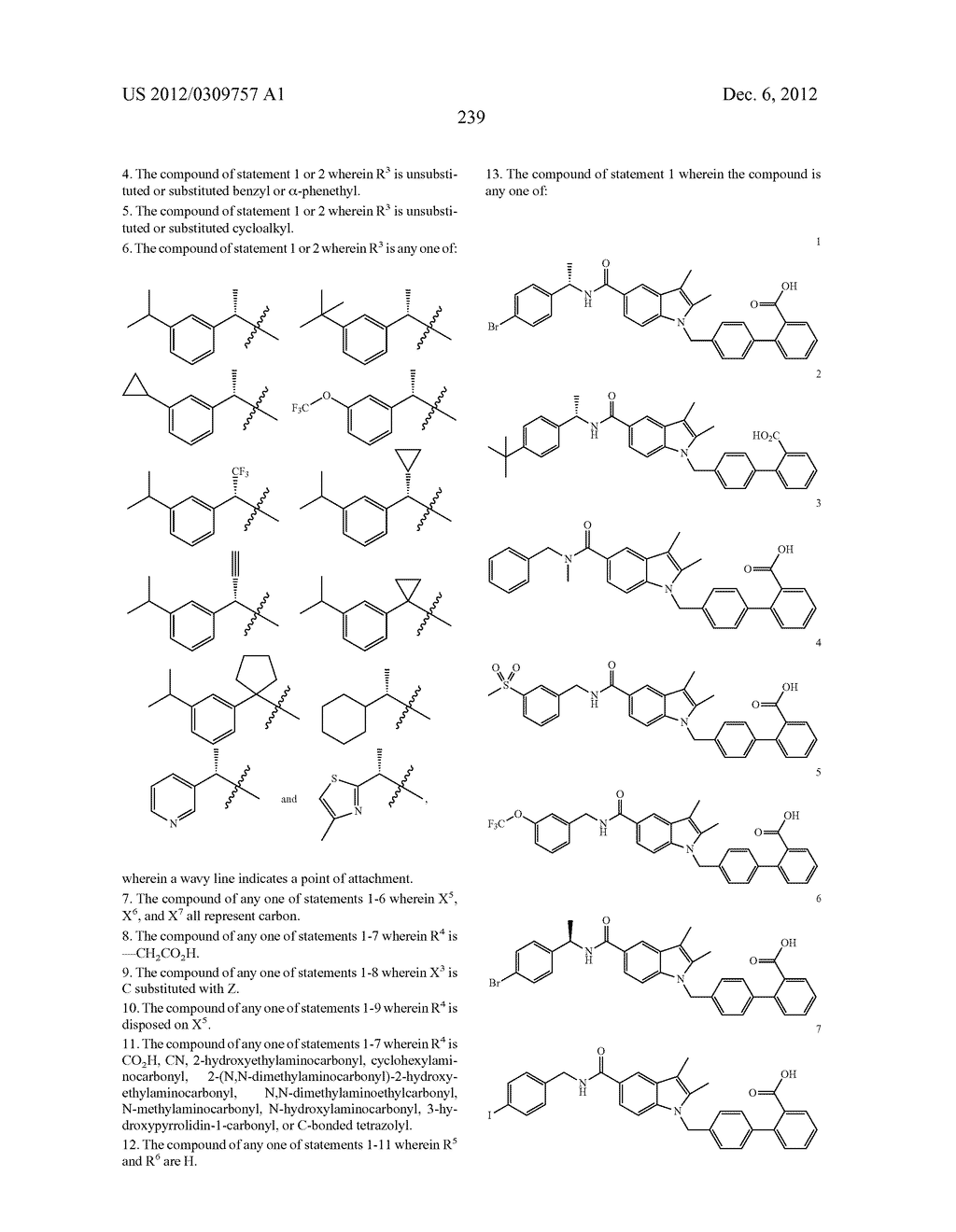 N-BIPHENYLMETHYLINDOLE MODULATORS OF PPARG - diagram, schematic, and image 254
