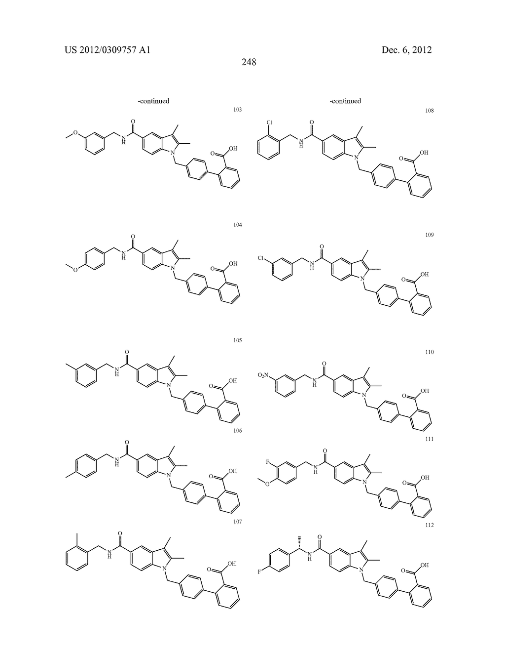 N-BIPHENYLMETHYLINDOLE MODULATORS OF PPARG - diagram, schematic, and image 263