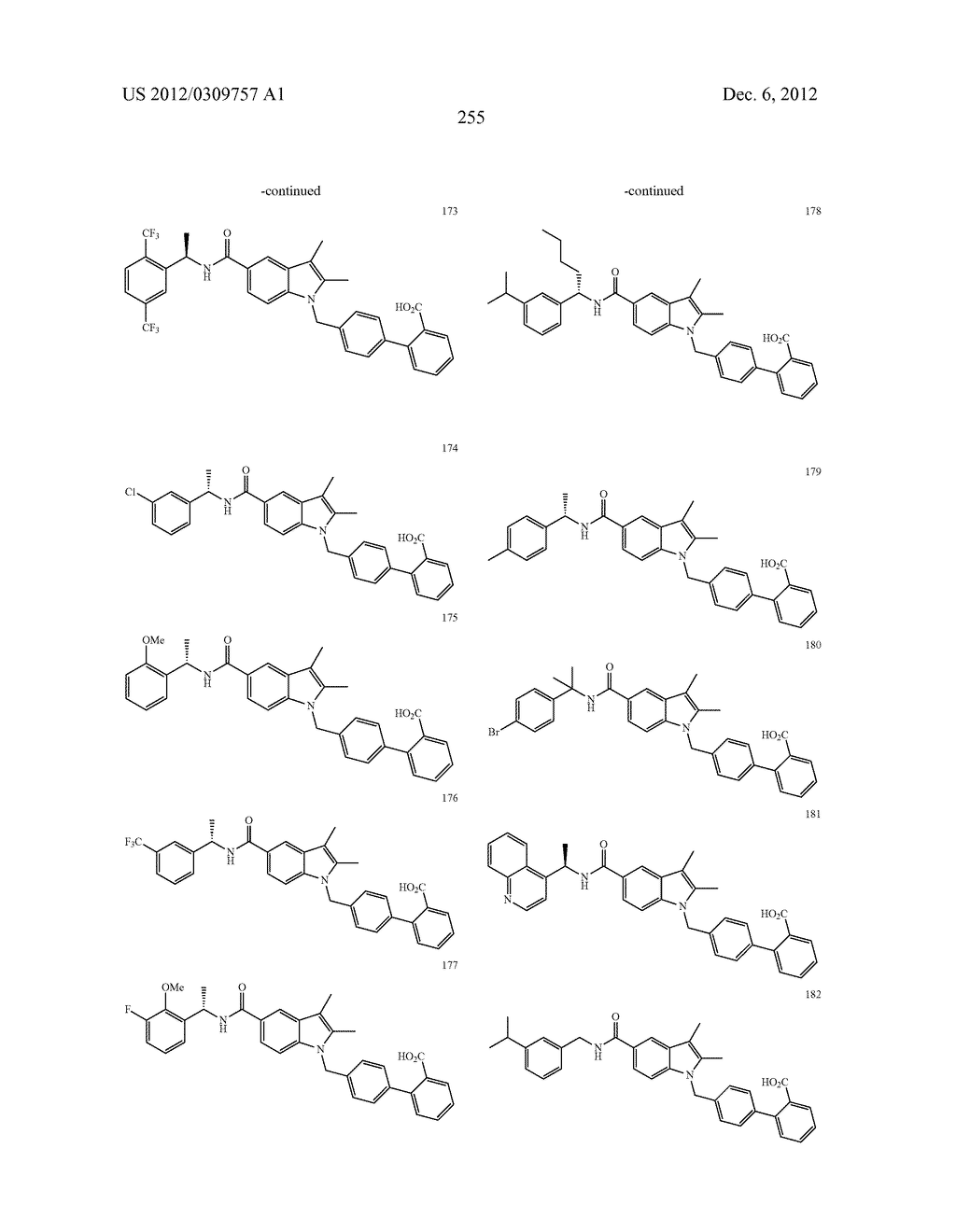 N-BIPHENYLMETHYLINDOLE MODULATORS OF PPARG - diagram, schematic, and image 270