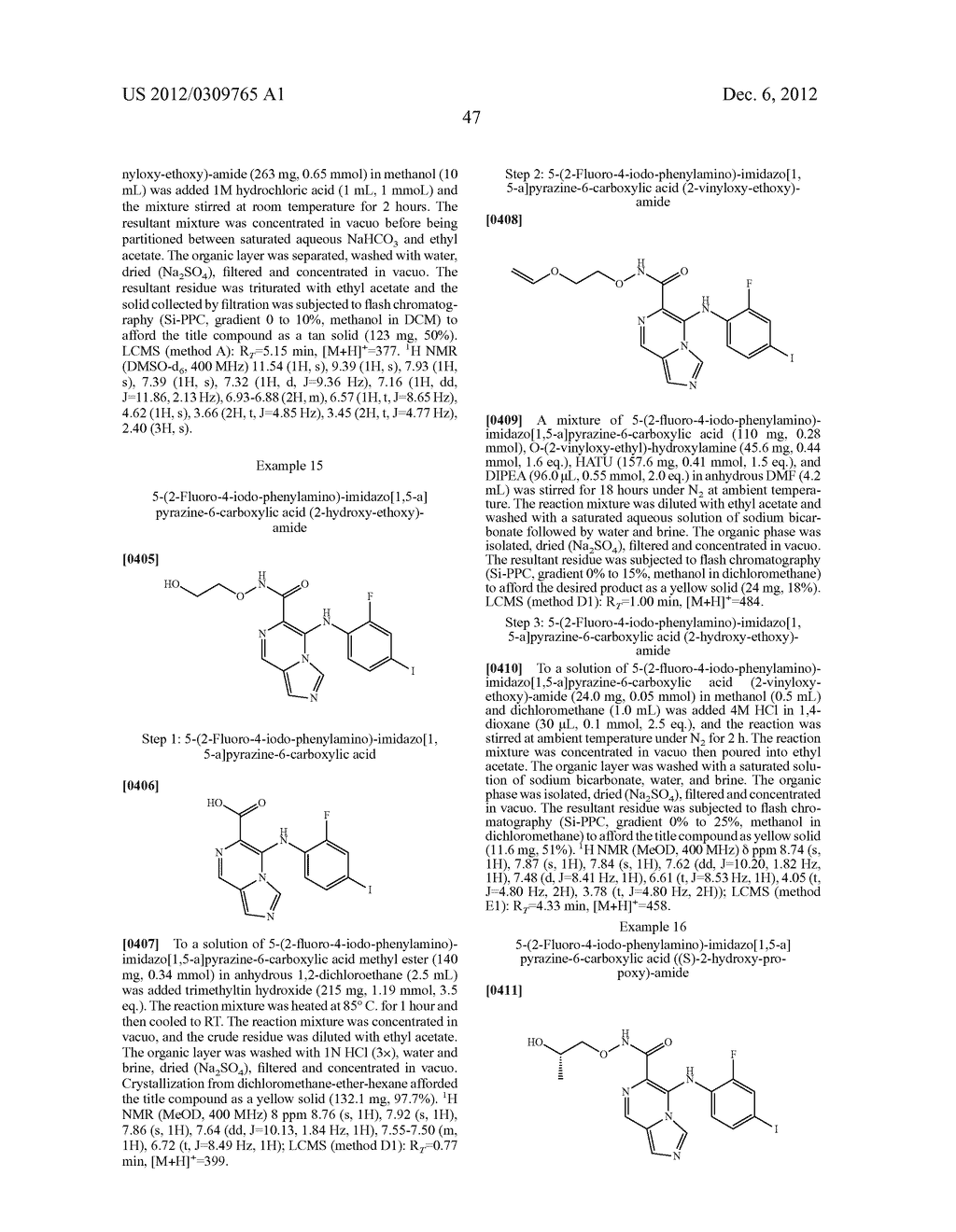 5-ANILINOIMIDAZOPYRIDINES AND METHODS OF USE - diagram, schematic, and image 48