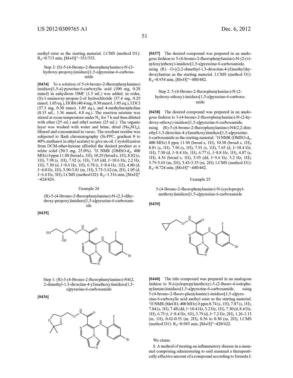 5-ANILINOIMIDAZOPYRIDINES AND METHODS OF USE - diagram, schematic, and image 52