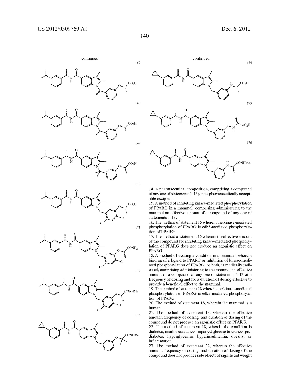 N-BENZYLINDOLE MODULATORS OF PPARG - diagram, schematic, and image 141