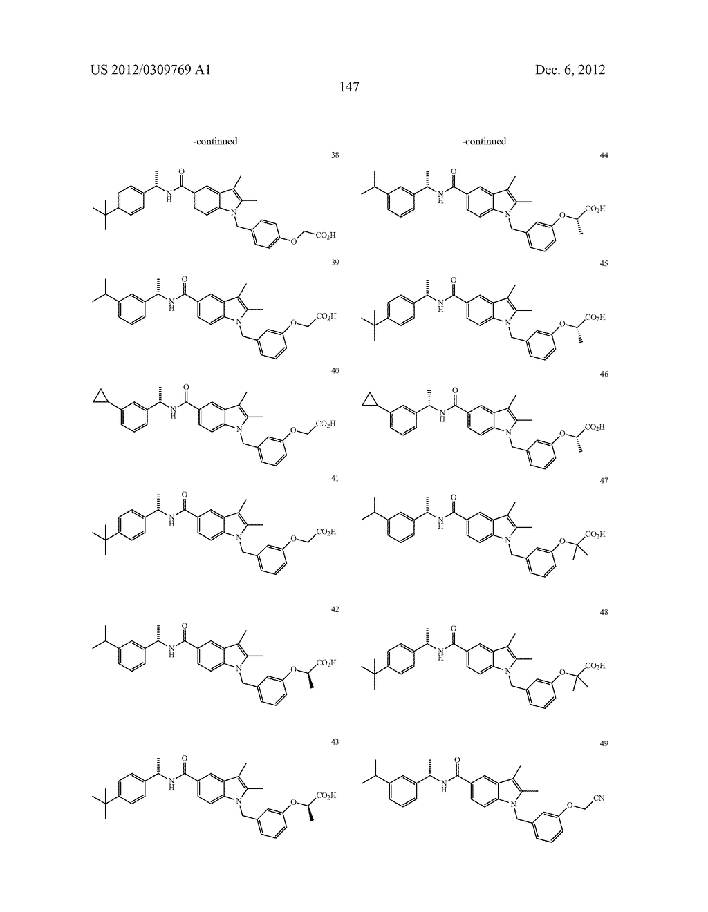 N-BENZYLINDOLE MODULATORS OF PPARG - diagram, schematic, and image 148