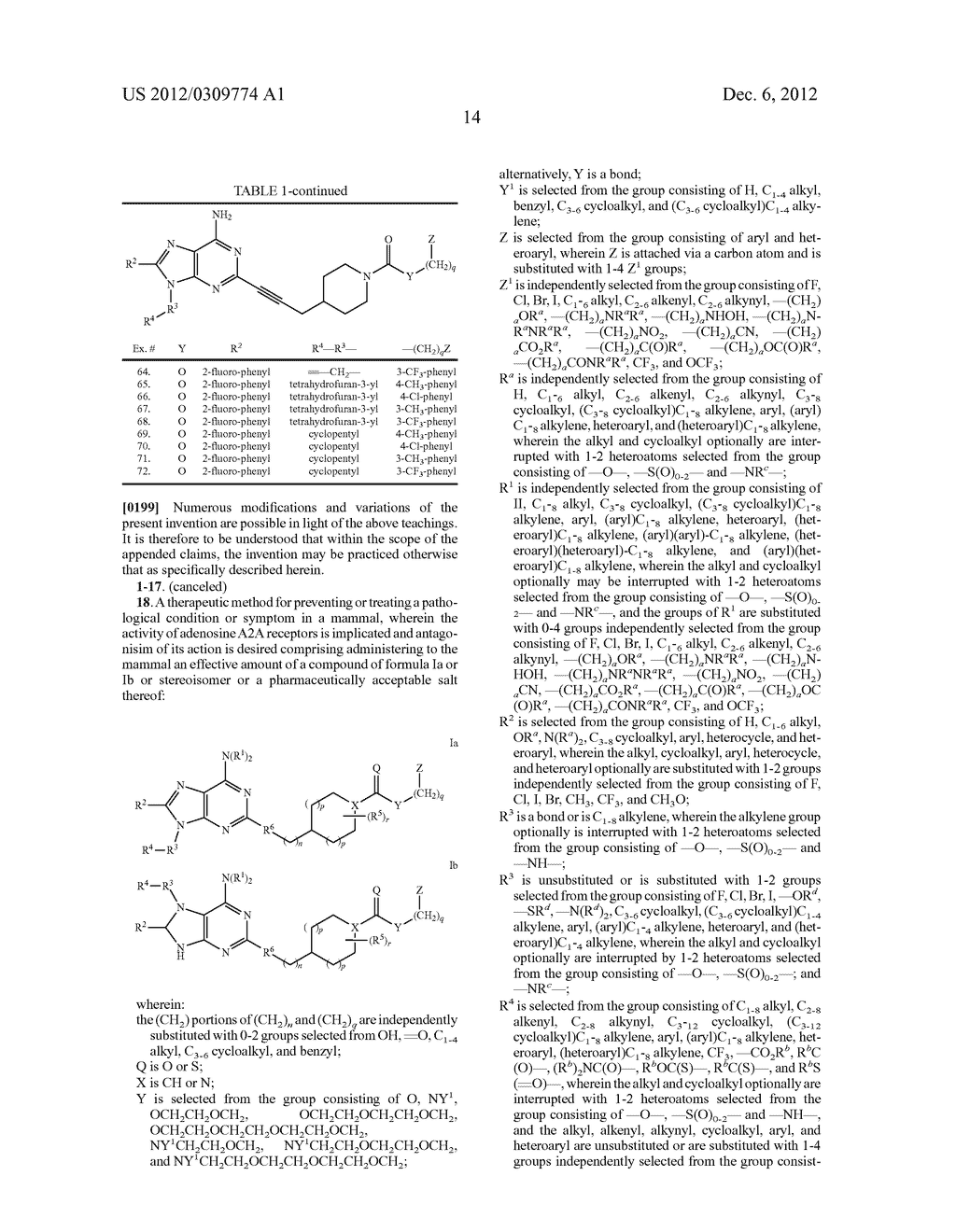 SELECTIVE ANTAGONISTS OF A2A ADENOSINE RECEPTORS - diagram, schematic, and image 15