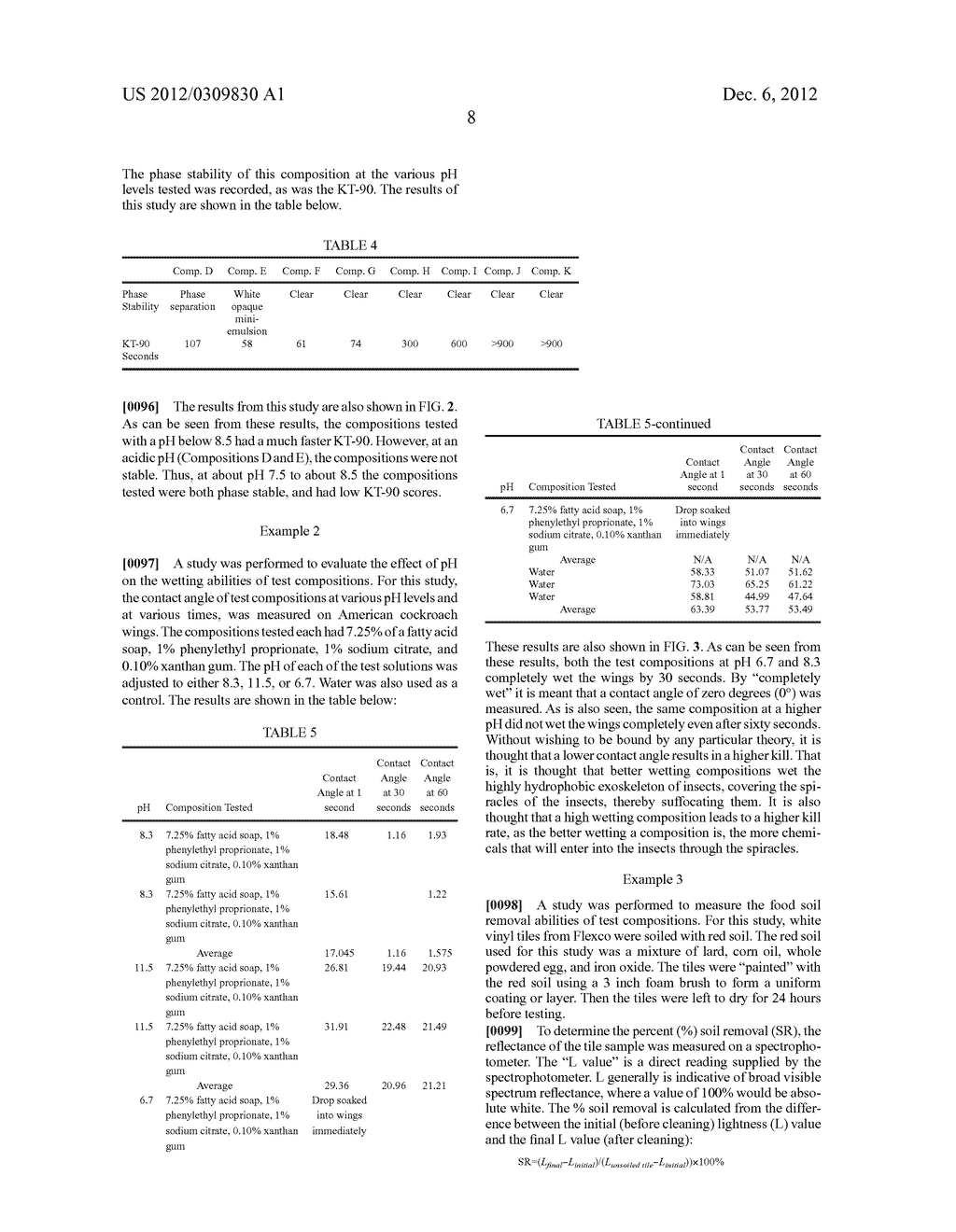 MIXED FATTY ACID SOAP/FATTY ACID BASED INSECTICIDAL, CLEANING, AND     ANTIMICROBIAL COMPOSITIONS - diagram, schematic, and image 22