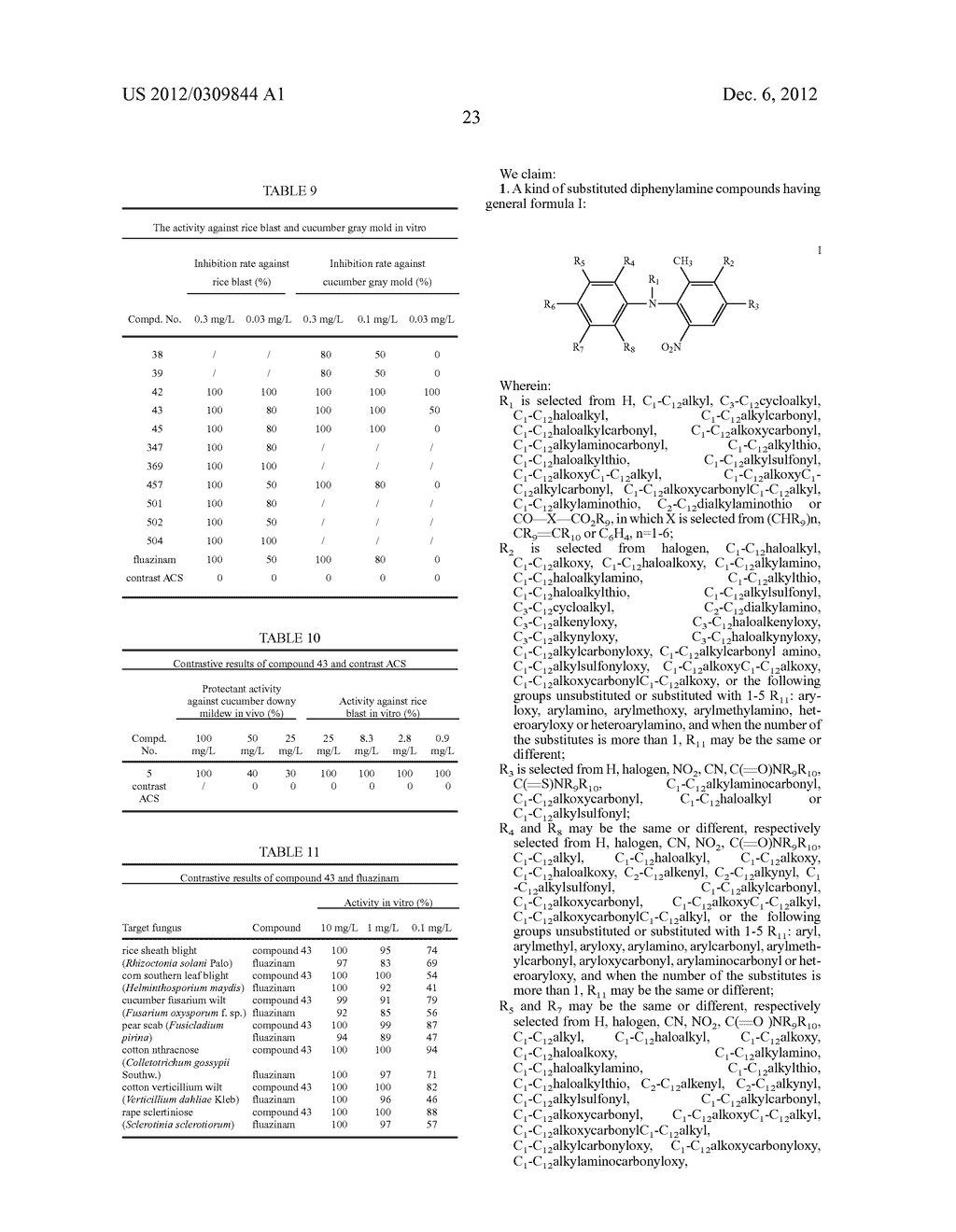 Substituted Diphenylamine Compounds, Preparation Method and Use Thereof - diagram, schematic, and image 24