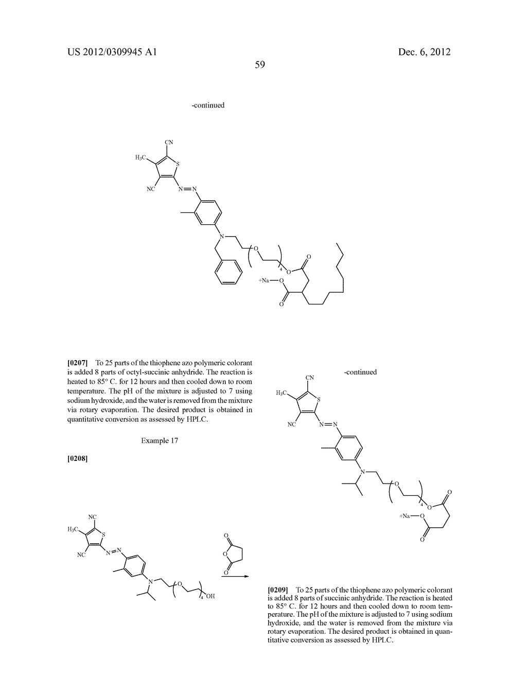 Thiophene Azo Carboxylate Dyes and Laundry Care Compositions Containing     the Same - diagram, schematic, and image 60