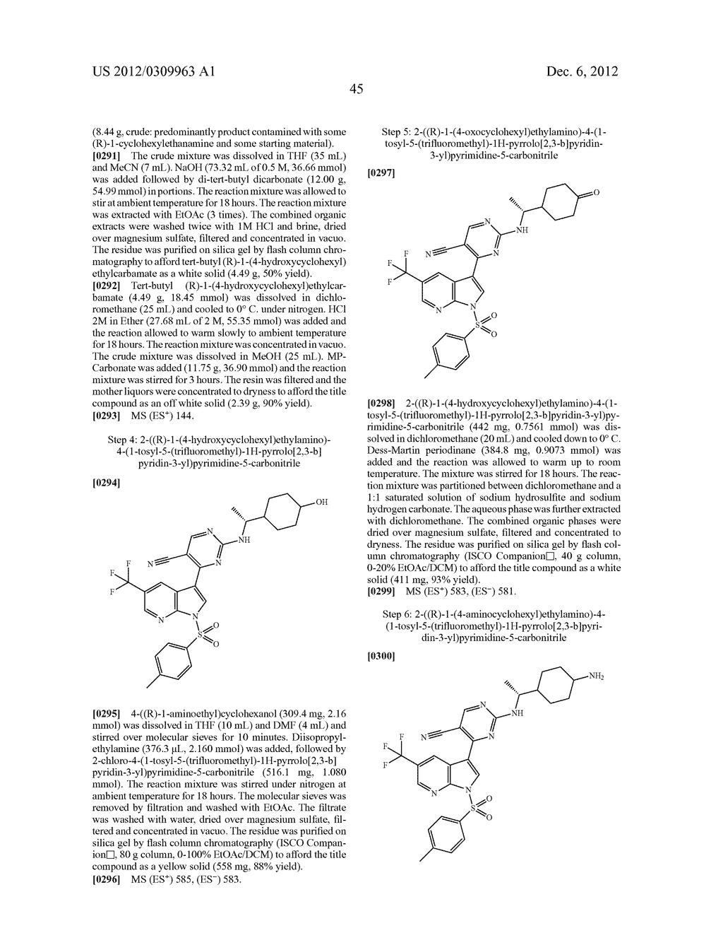 5-CYANO-4- (PYRROLO [2,3B] PYRIDINE-3-YL) -PYRIMIDINE DERIVATIVES USEFUL     AS PROTEIN KINASE INHIBITORS - diagram, schematic, and image 46