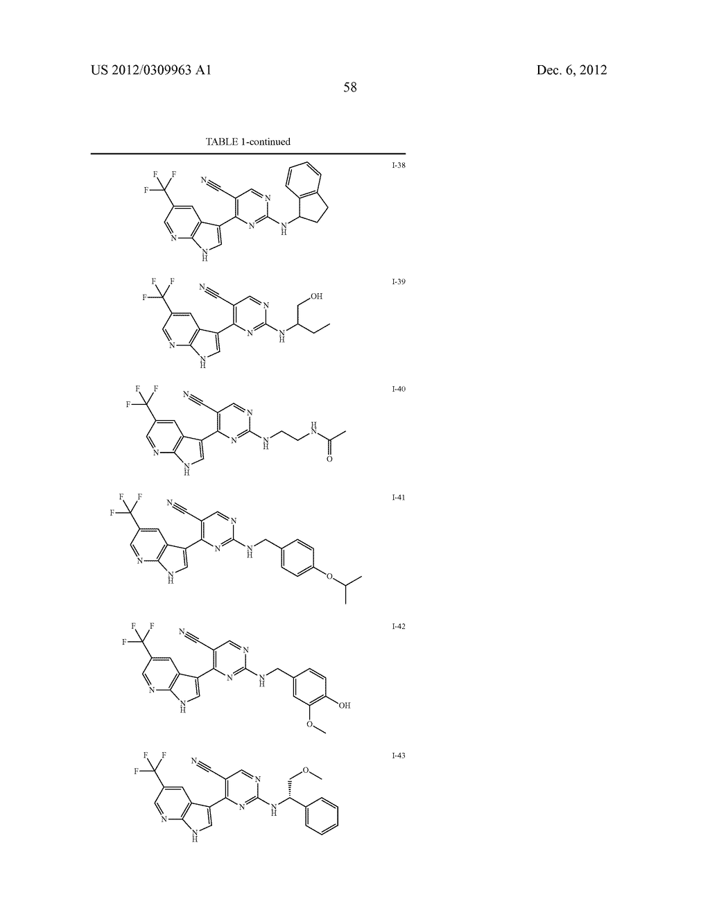 5-CYANO-4- (PYRROLO [2,3B] PYRIDINE-3-YL) -PYRIMIDINE DERIVATIVES USEFUL     AS PROTEIN KINASE INHIBITORS - diagram, schematic, and image 59