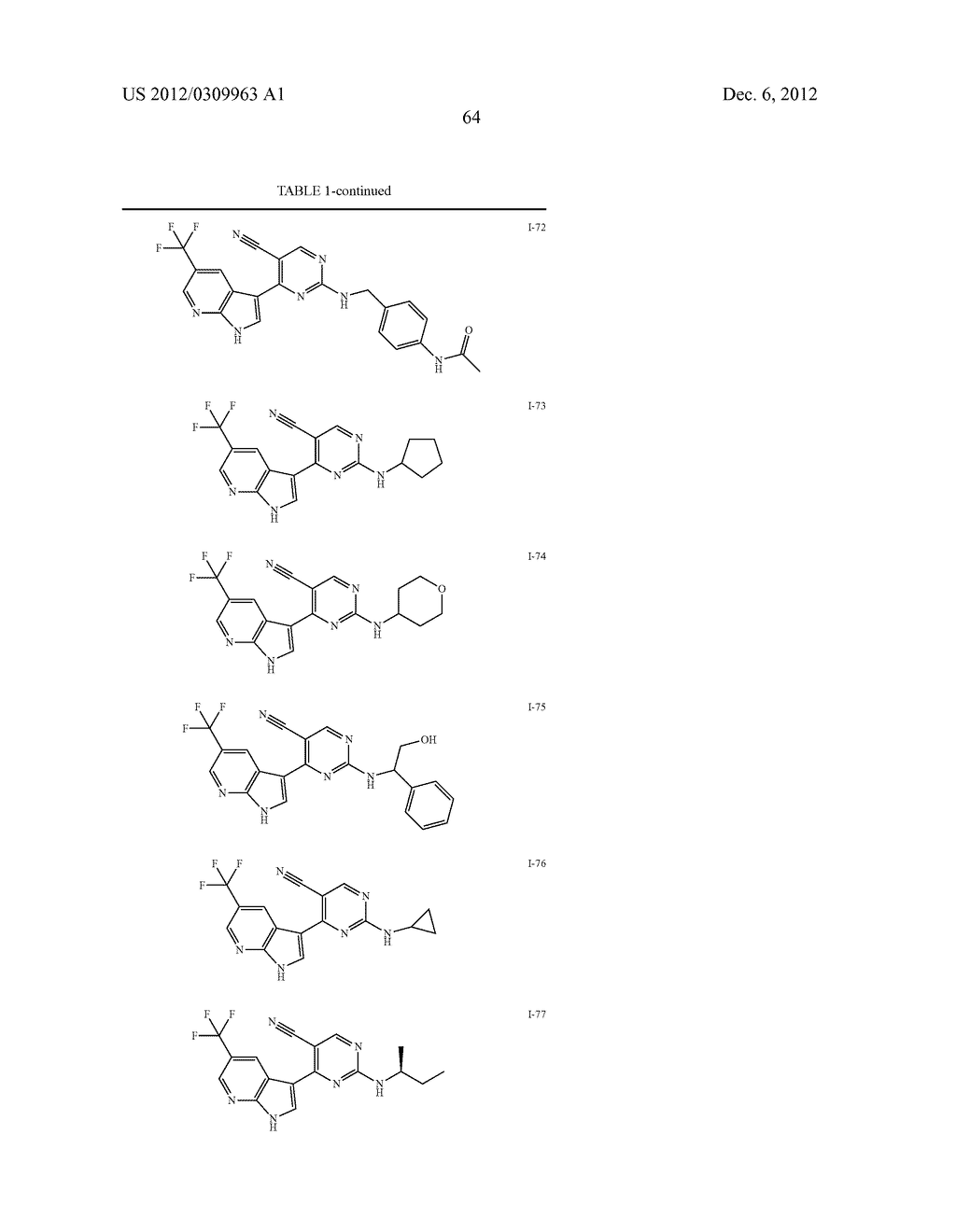 5-CYANO-4- (PYRROLO [2,3B] PYRIDINE-3-YL) -PYRIMIDINE DERIVATIVES USEFUL     AS PROTEIN KINASE INHIBITORS - diagram, schematic, and image 65