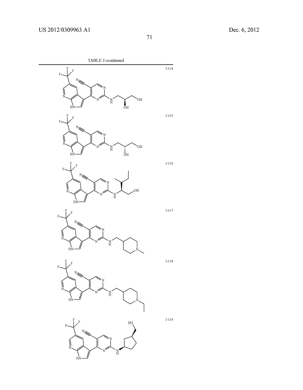 5-CYANO-4- (PYRROLO [2,3B] PYRIDINE-3-YL) -PYRIMIDINE DERIVATIVES USEFUL     AS PROTEIN KINASE INHIBITORS - diagram, schematic, and image 72