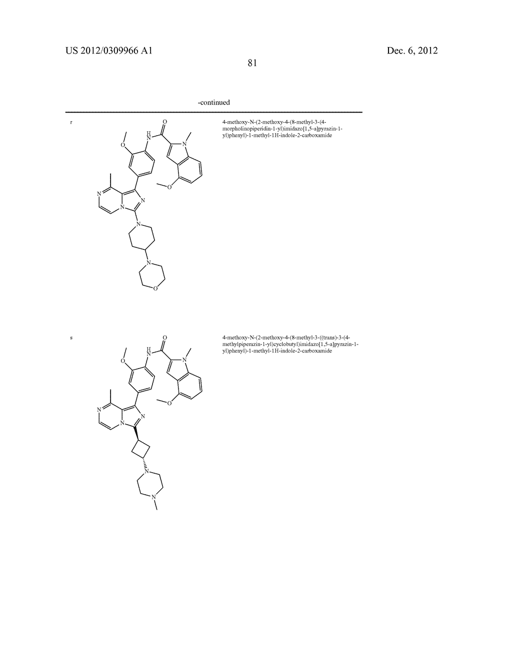 8-METHYL-1-PHENYL-IMIDAZOL[1,5-A]PYRAZINE COMPOUNDS - diagram, schematic, and image 82