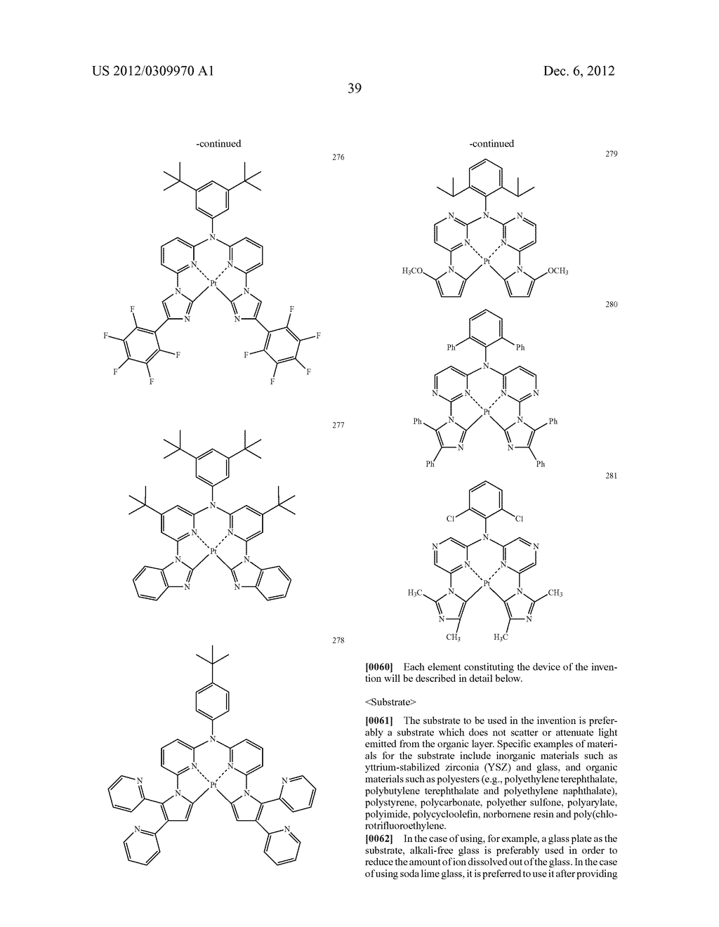 PLATINUM COMPLEX COMPOUND AND ORGANIC ELECTROLUMINESCENT DEVICE - diagram, schematic, and image 40