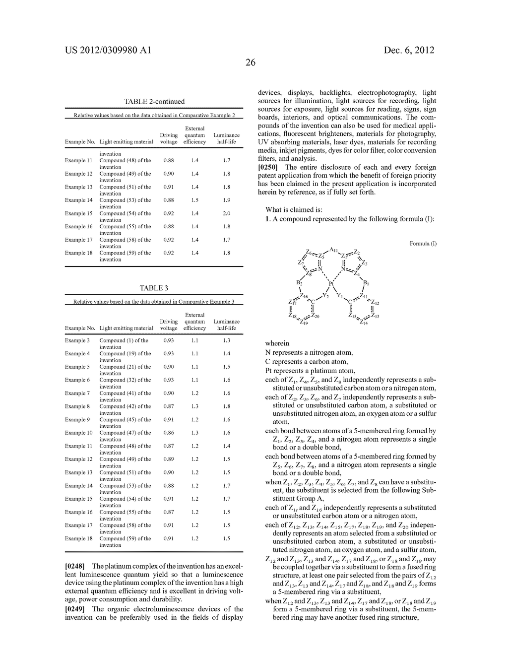 ORGANIC ELECTROLUMINESCENCE DEVICE - diagram, schematic, and image 27