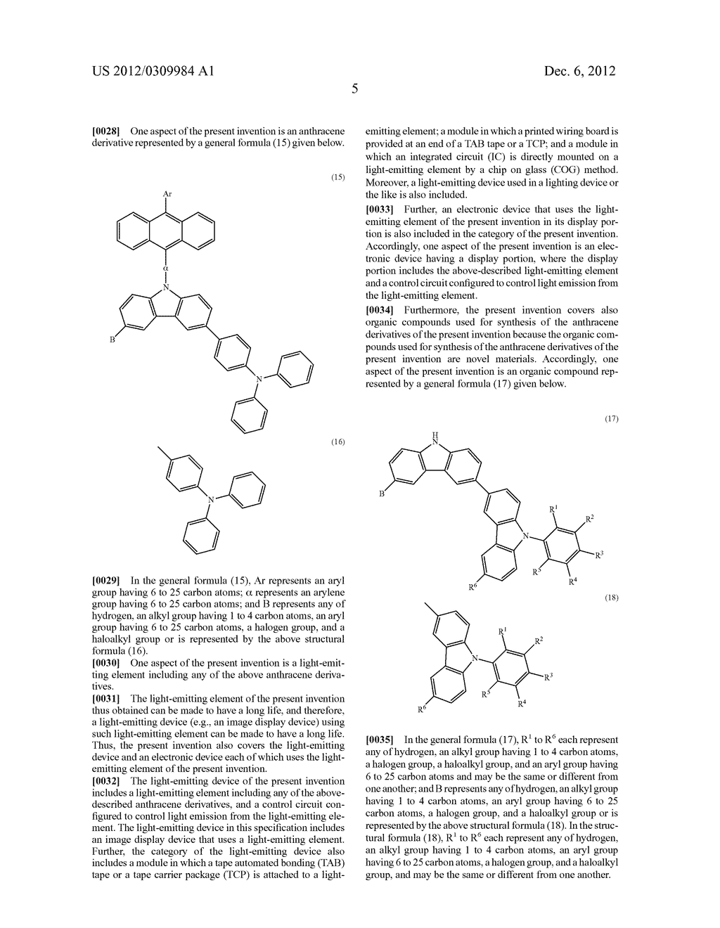 ORGANIC COMPOUND, ANTHRACENE DERIVATIVE, AND LIGHT-EMITTING ELEMENT,     LIGHT-EMITTING DEVICE, AND ELECTRONIC DEVICE USING ANTHRACENE DERIVATIVE - diagram, schematic, and image 77