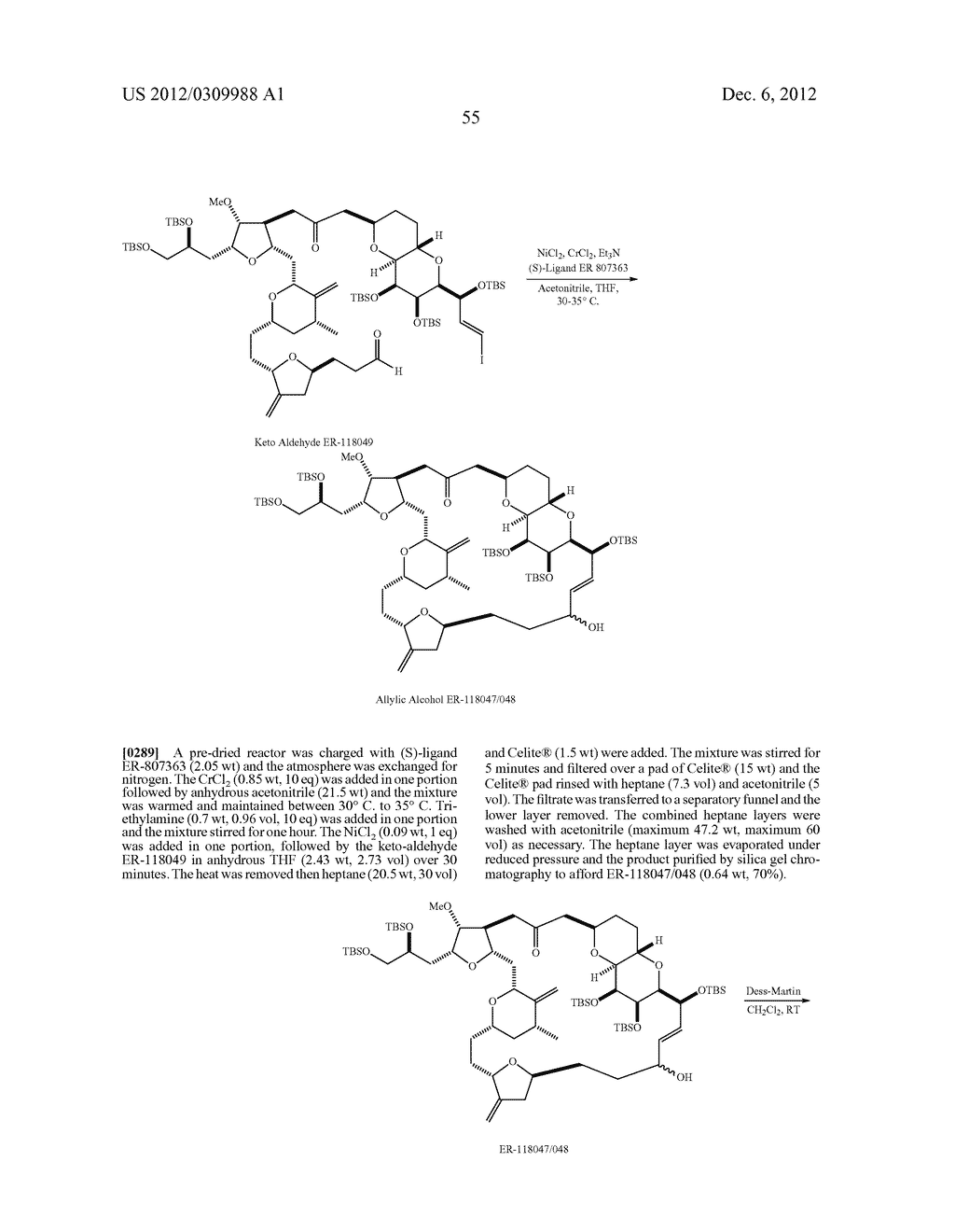 INTERMEDIATES FOR THE PREPARATION OF ANALOGS OF HALICHONDRIN B - diagram, schematic, and image 56