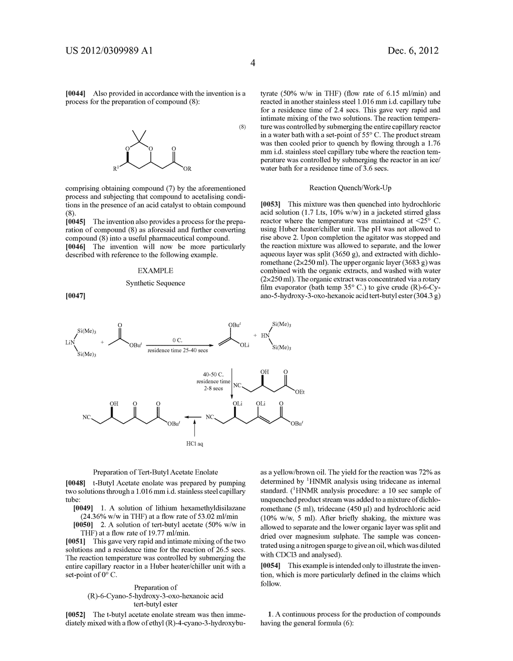 CONTINUOUS PROCESS FOR THE PRODUCTION OF BETA-KETO ESTERS BY CLAISEN     CONDENSATION - diagram, schematic, and image 05